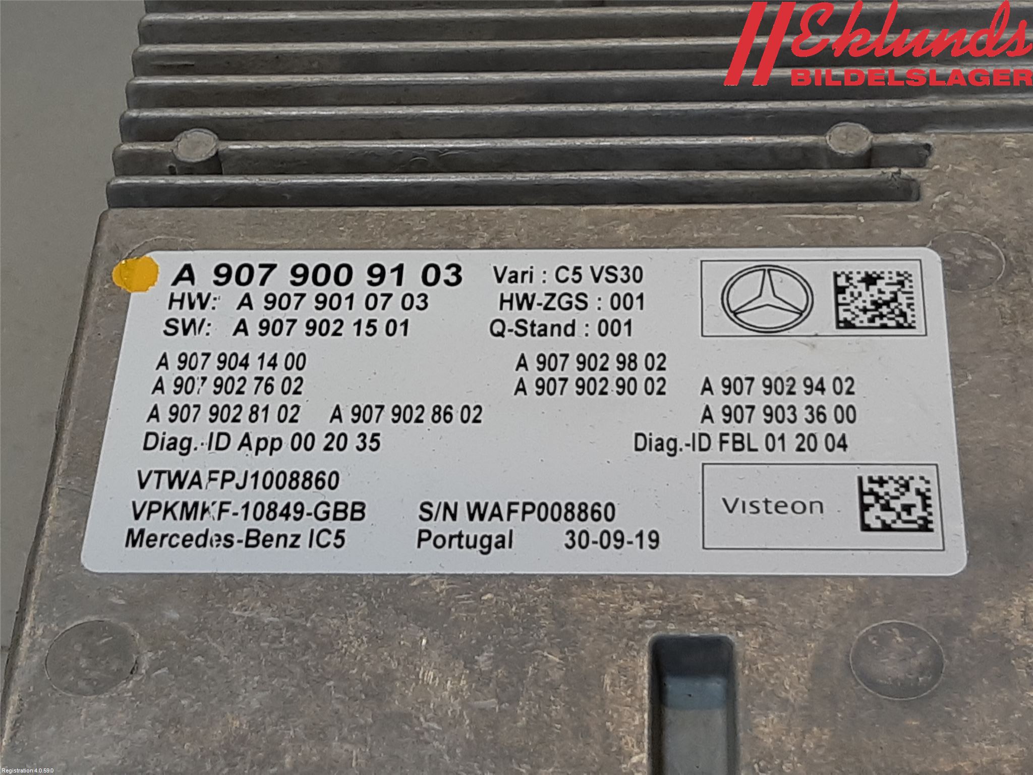 Mercedes-Benz MB SPRINTER (W907/W910) 19- Radio-Stereo Förstärkare