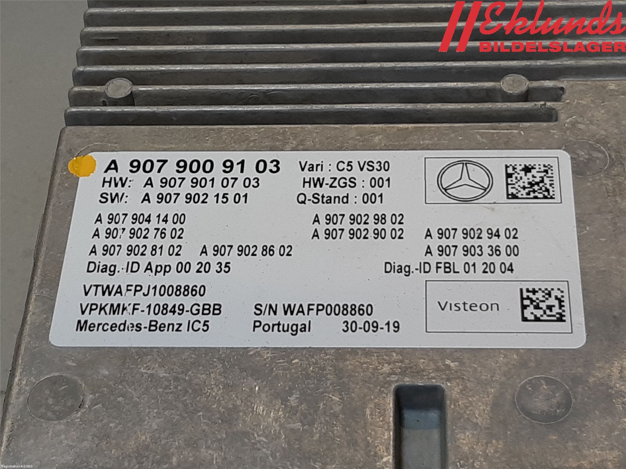 Mercedes-Benz MB SPRINTER (W907/W910) 19- Radio-Stereo Förstärkare