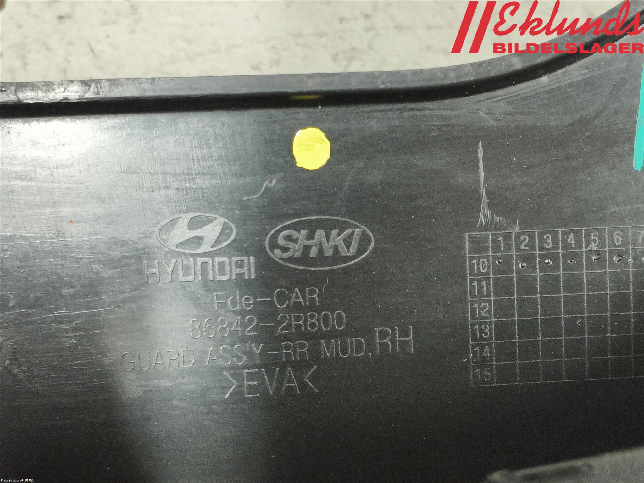 Hyundai i30 FD 07-12 Stänkskydd