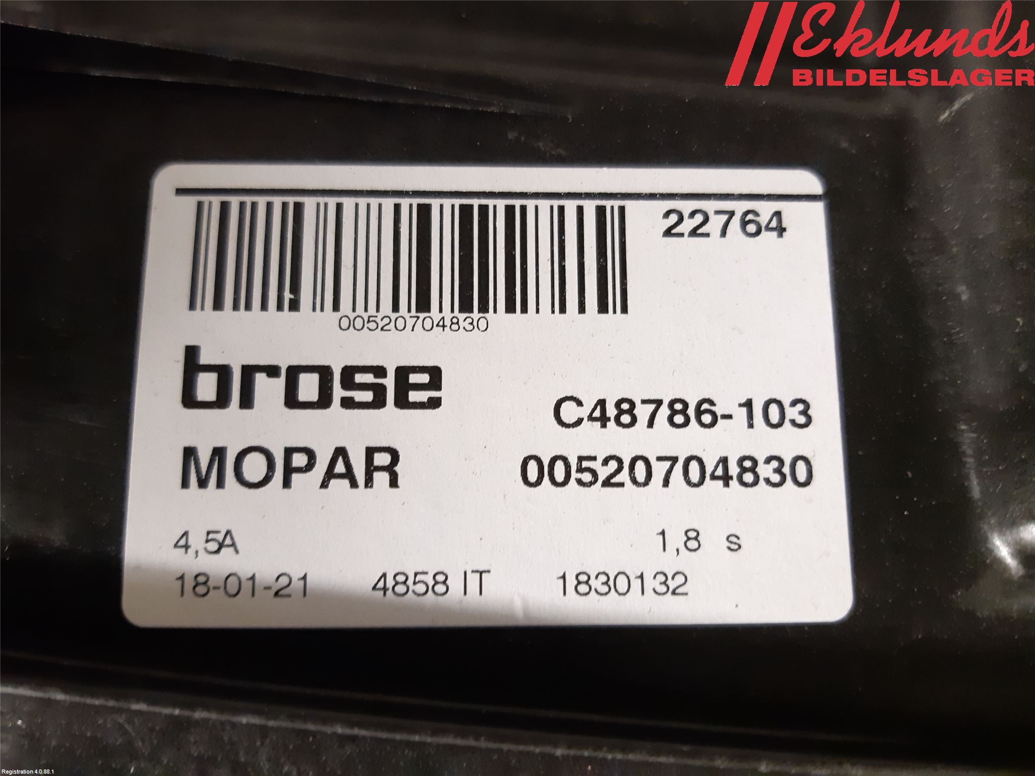 Fiat 500X 15- Fönsterhiss El Kompl