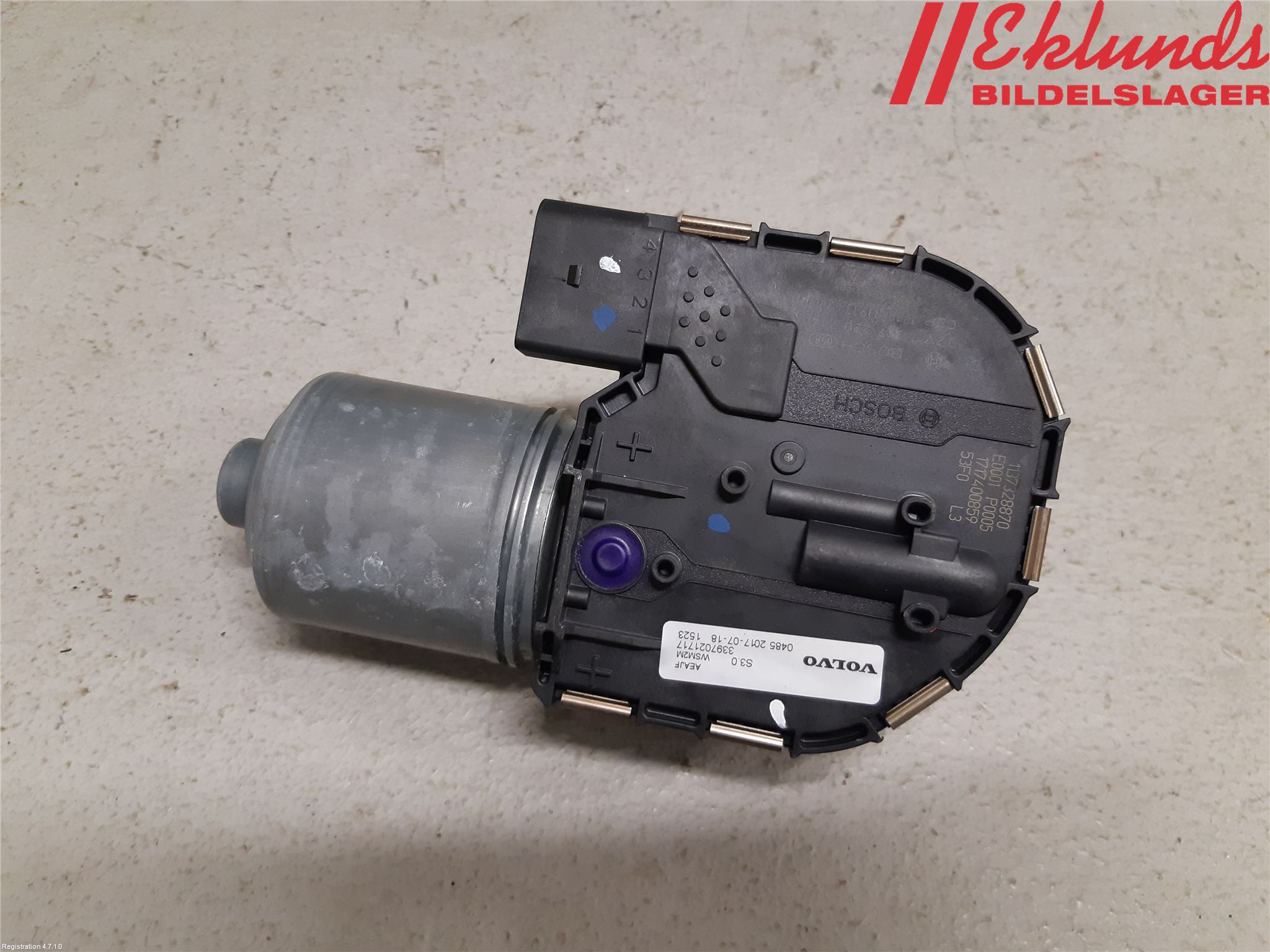 Volvo S90 17->> Torkarmotor Vindruta