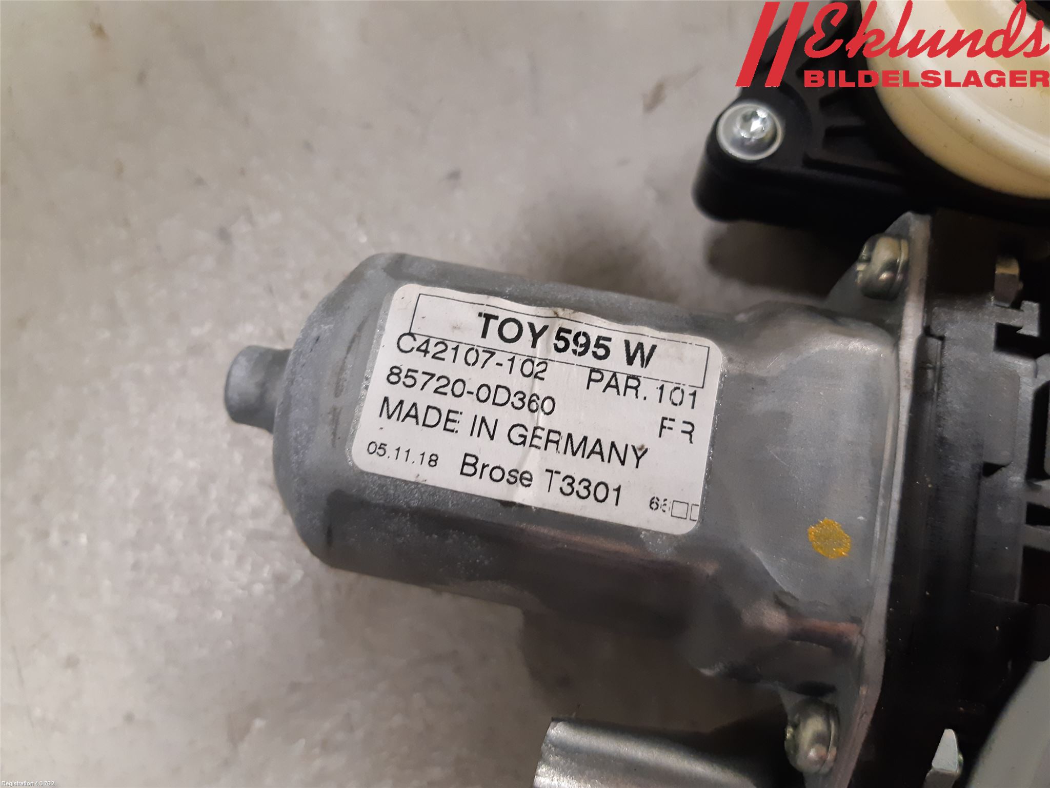 Toyota YARIS XP130 15-20 Fönsterhiss El Kompl