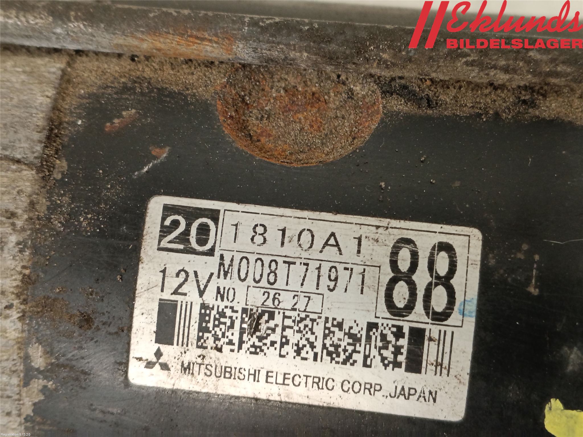 Mitsubishi ASX 10-22 Startmotor Diesel