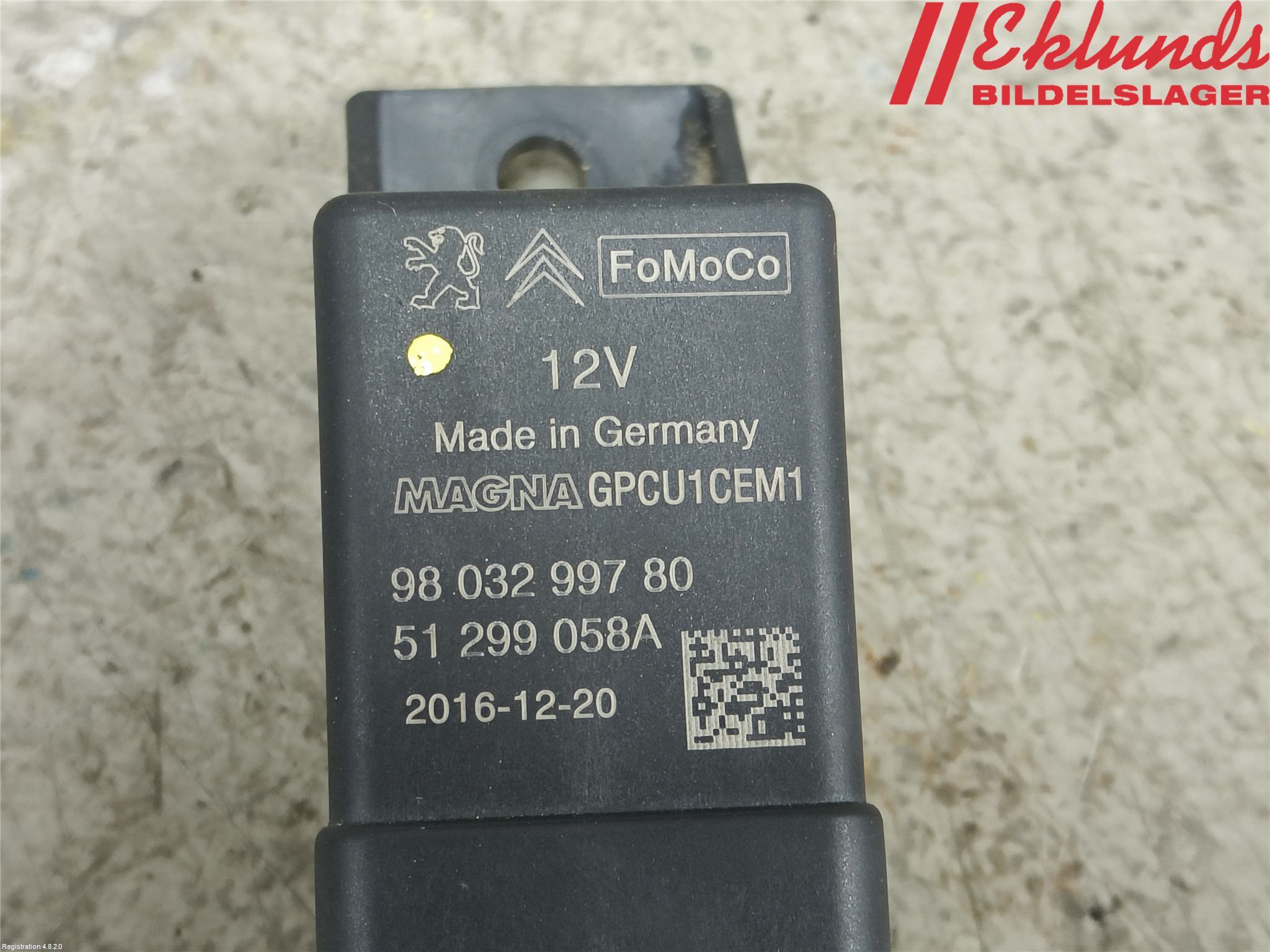 Citroen JUMPY/E-JUMPY 16- Relä Glödning Diesel