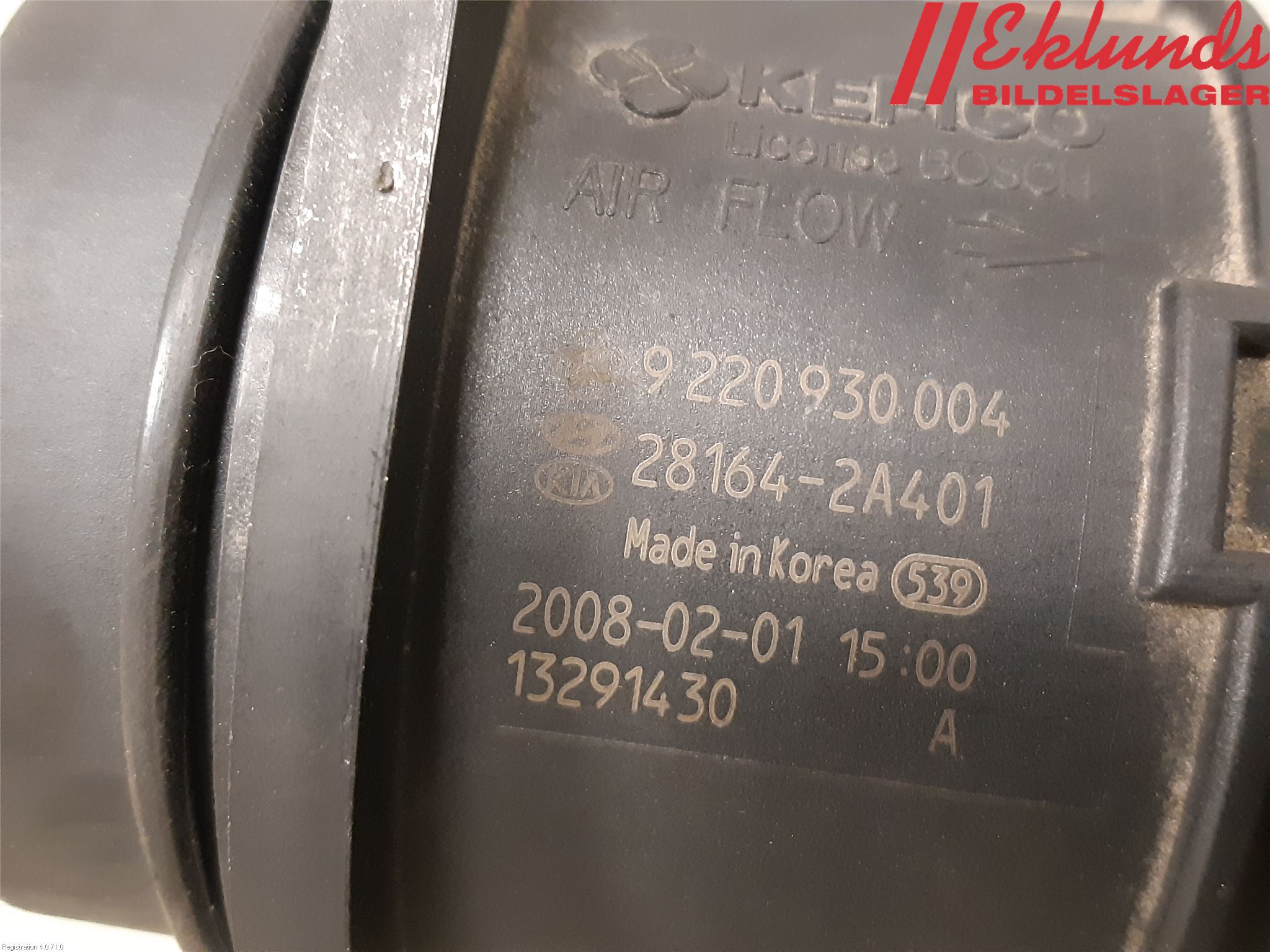 Hyundai i30 FD 07-12 Injluftmassamätare