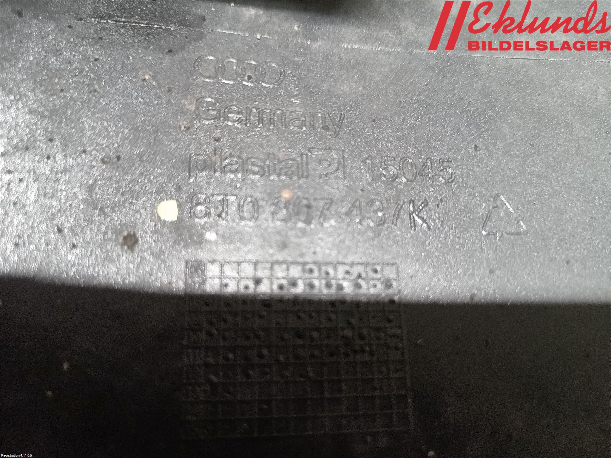 Audi A5 07-16 Stötfångarbeklädnad Fram