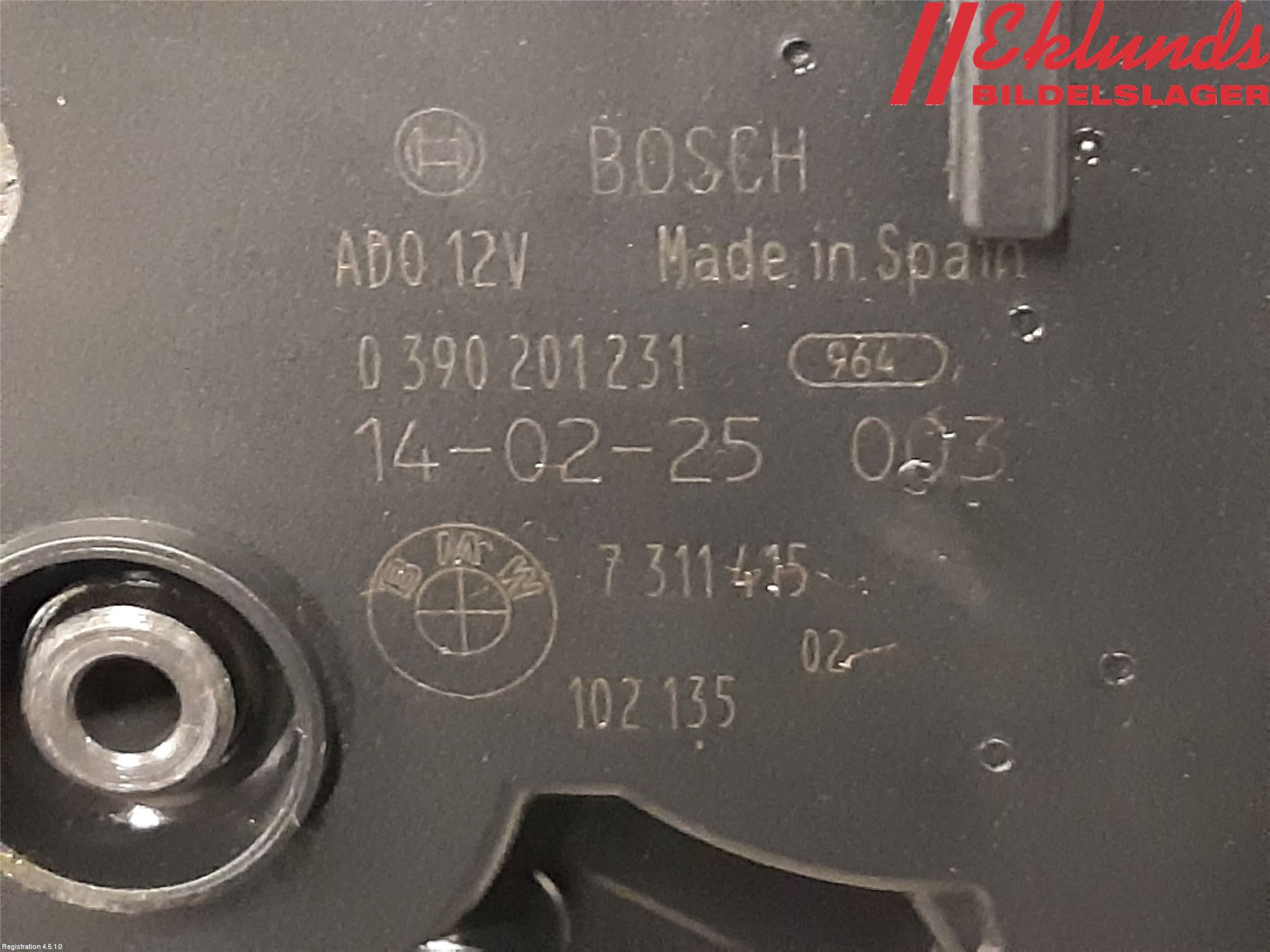 BMW 5 F10/F11/F18 09-17 Torkarmotor Baklucka