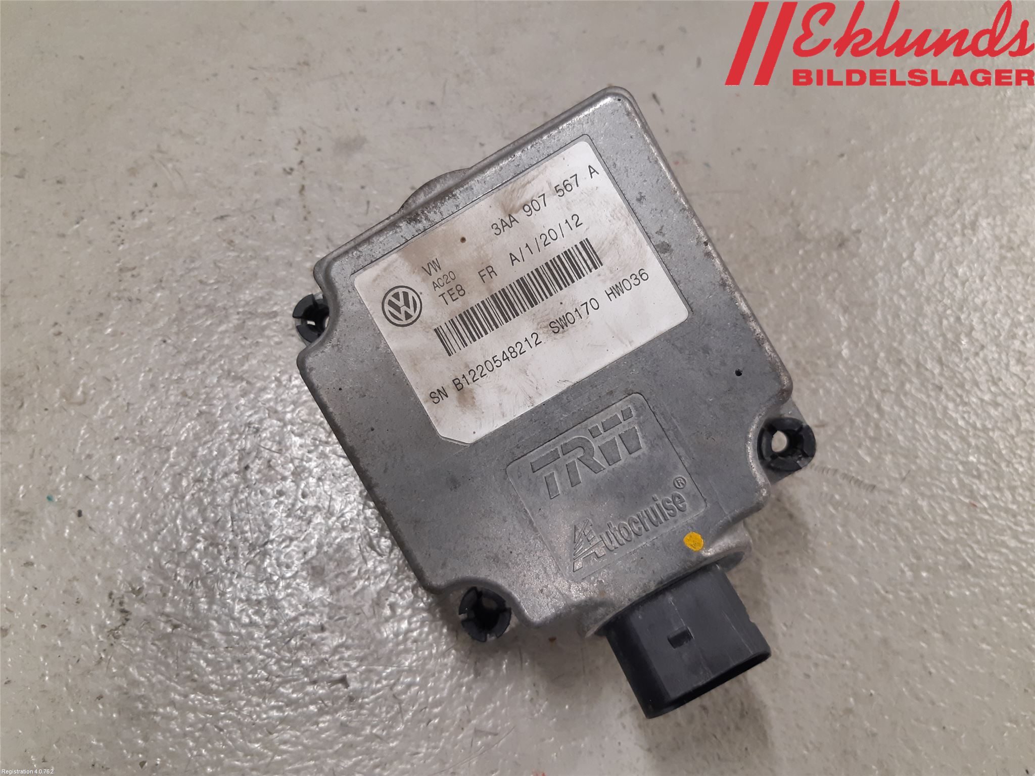 Volkswagen VW PASSAT 11-14 Sensor Aktivt Kollisionsskydd