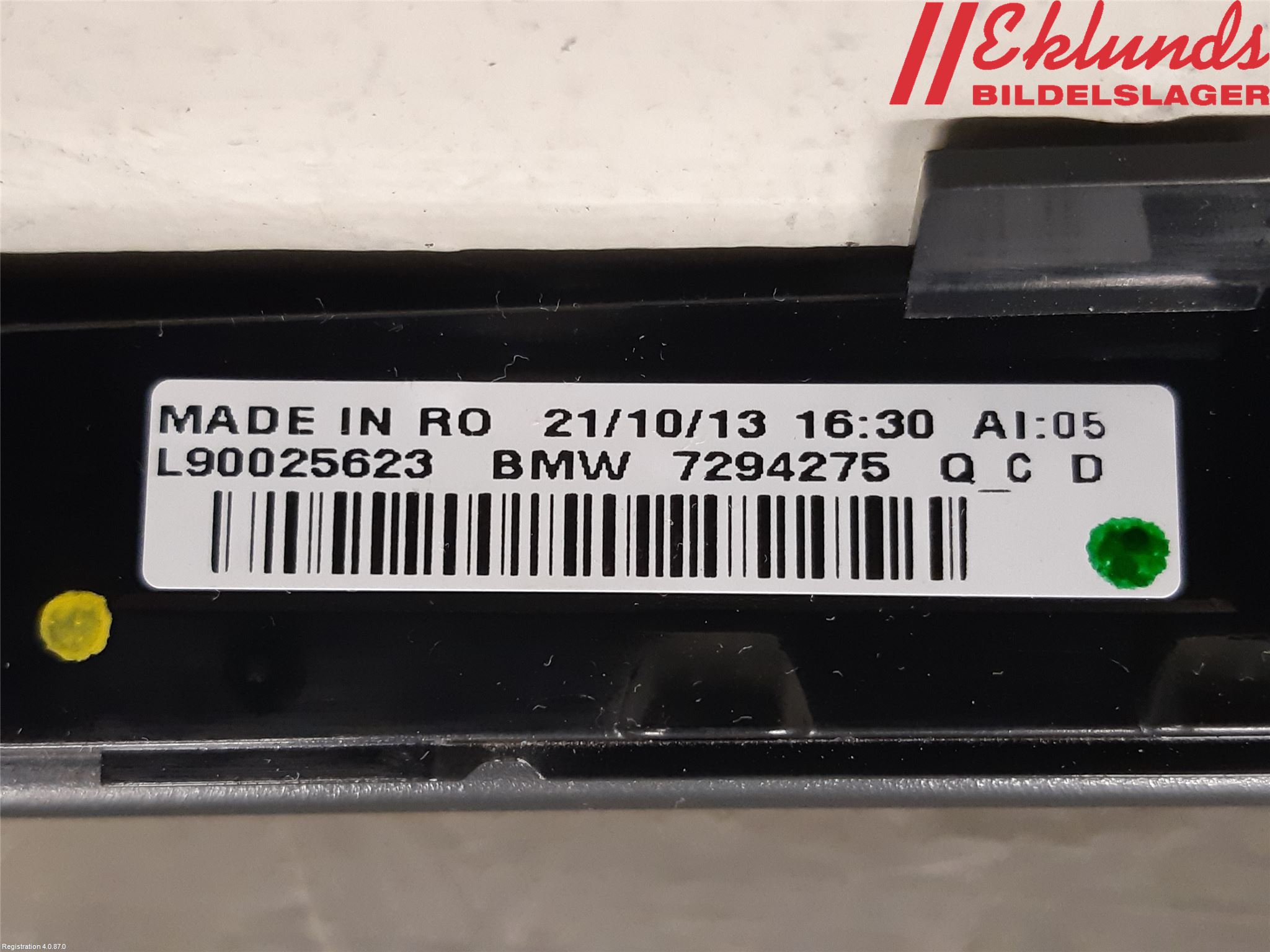 BMW 3 F30/F31/F80 12-19 Bromsljus Bakruta