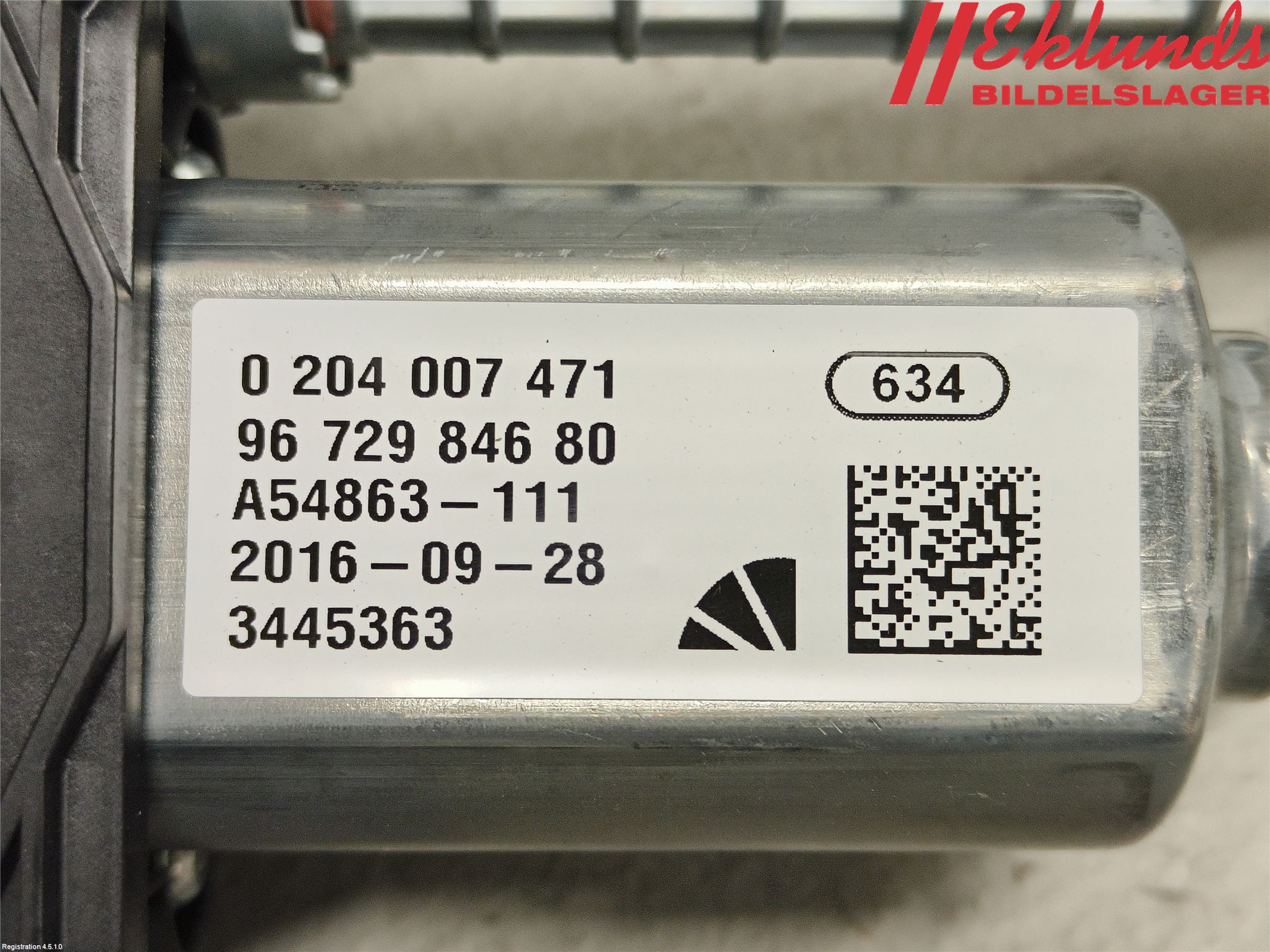 Citroen DS 4 CROSSBACK 16-18 Parkeringsbroms Elmanövrerad