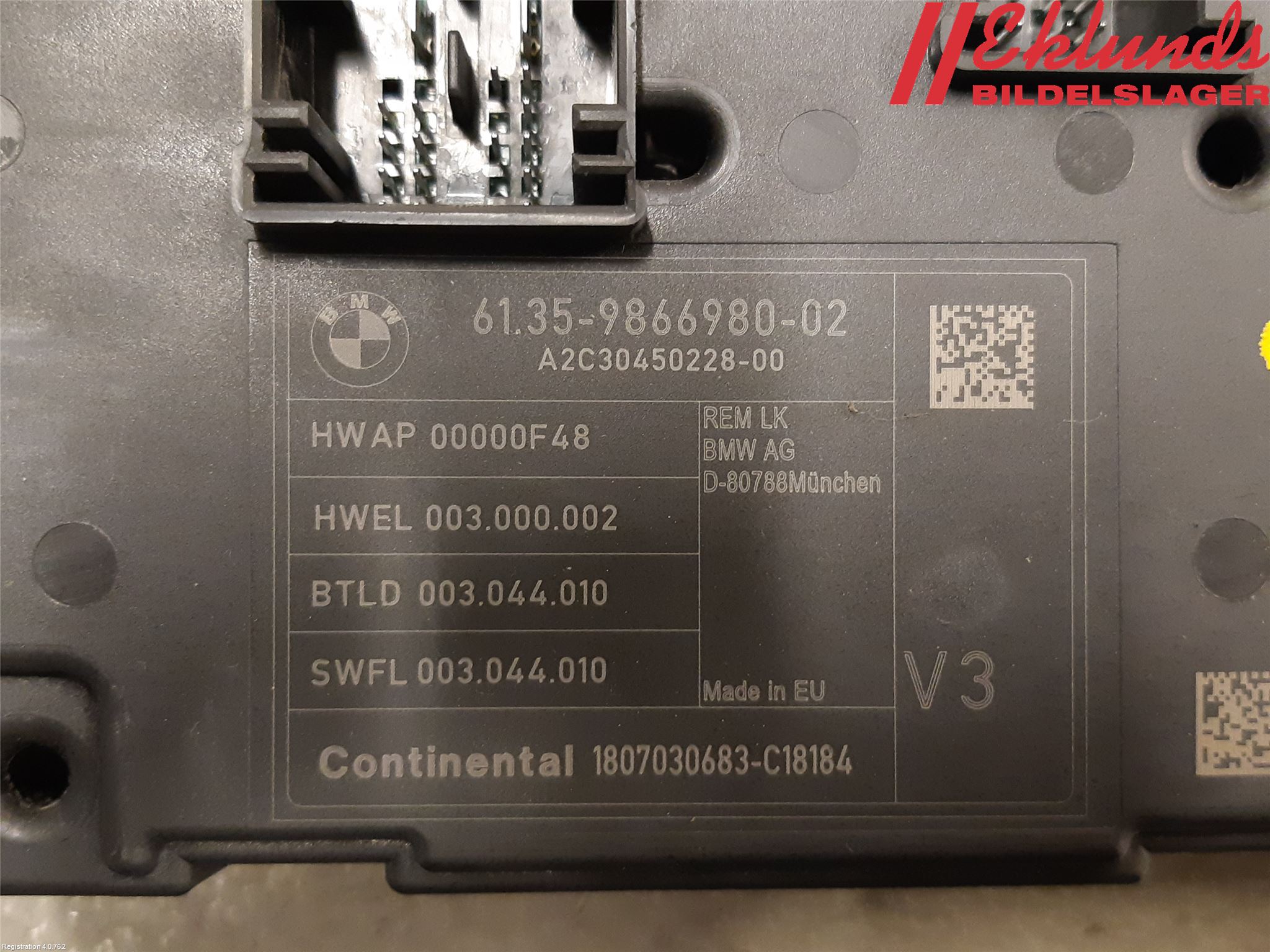 BMW 3 F30/F31/F80 12-19 Styrenhet Övrigt
