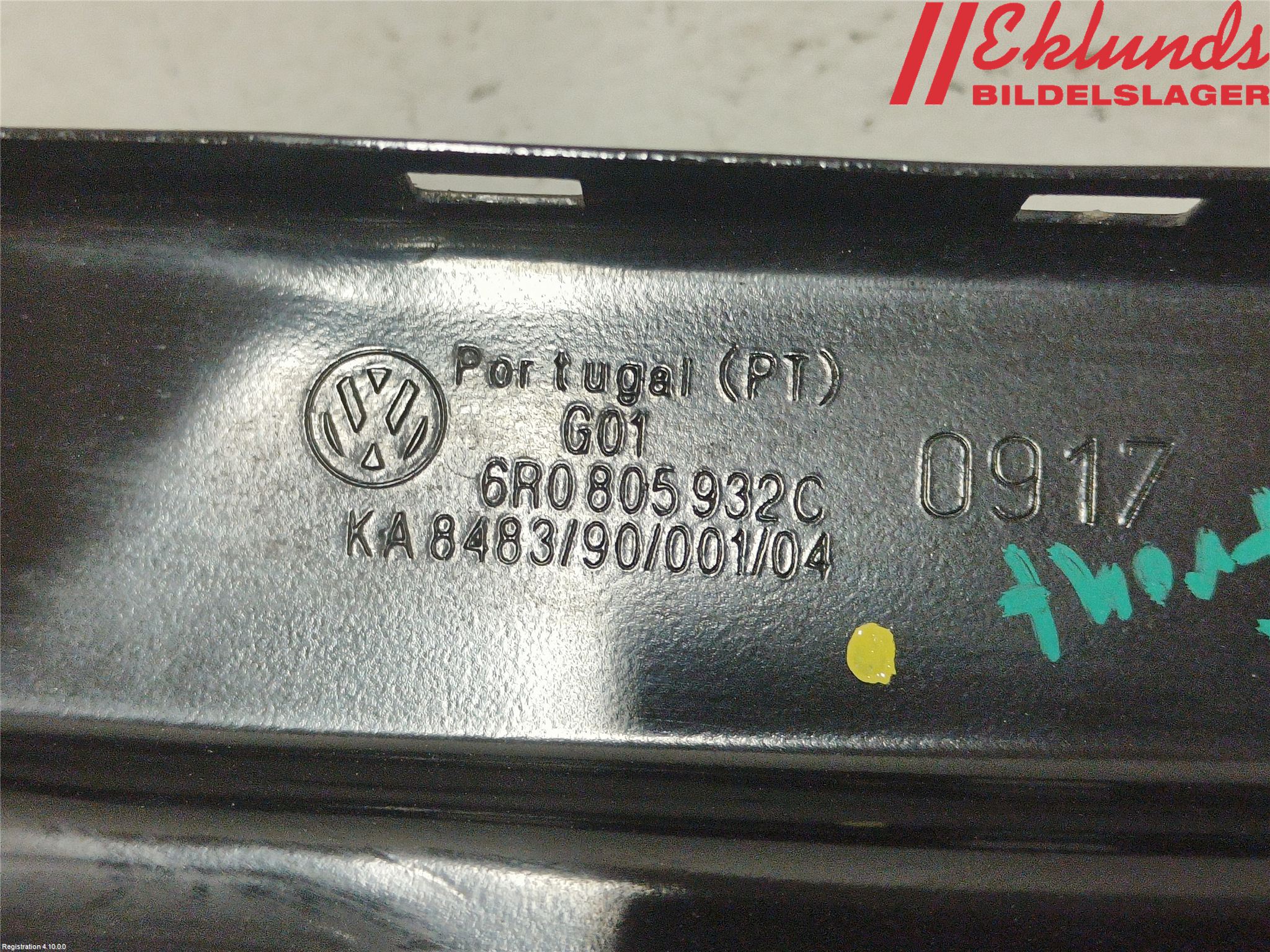 Volkswagen VW POLO 10-17 Frontplåt