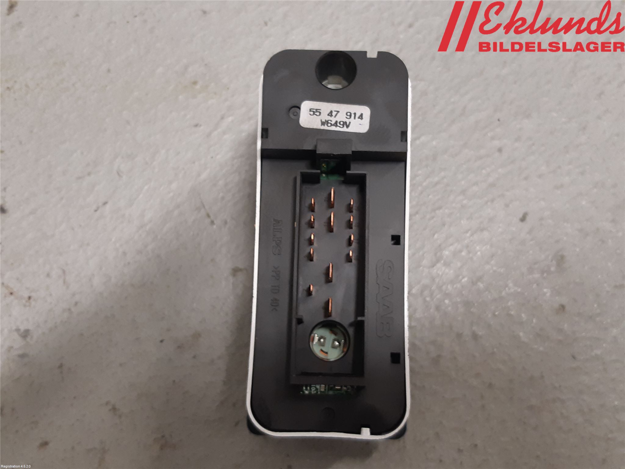 Saab 9-5     06-10 Strömställare Elhiss