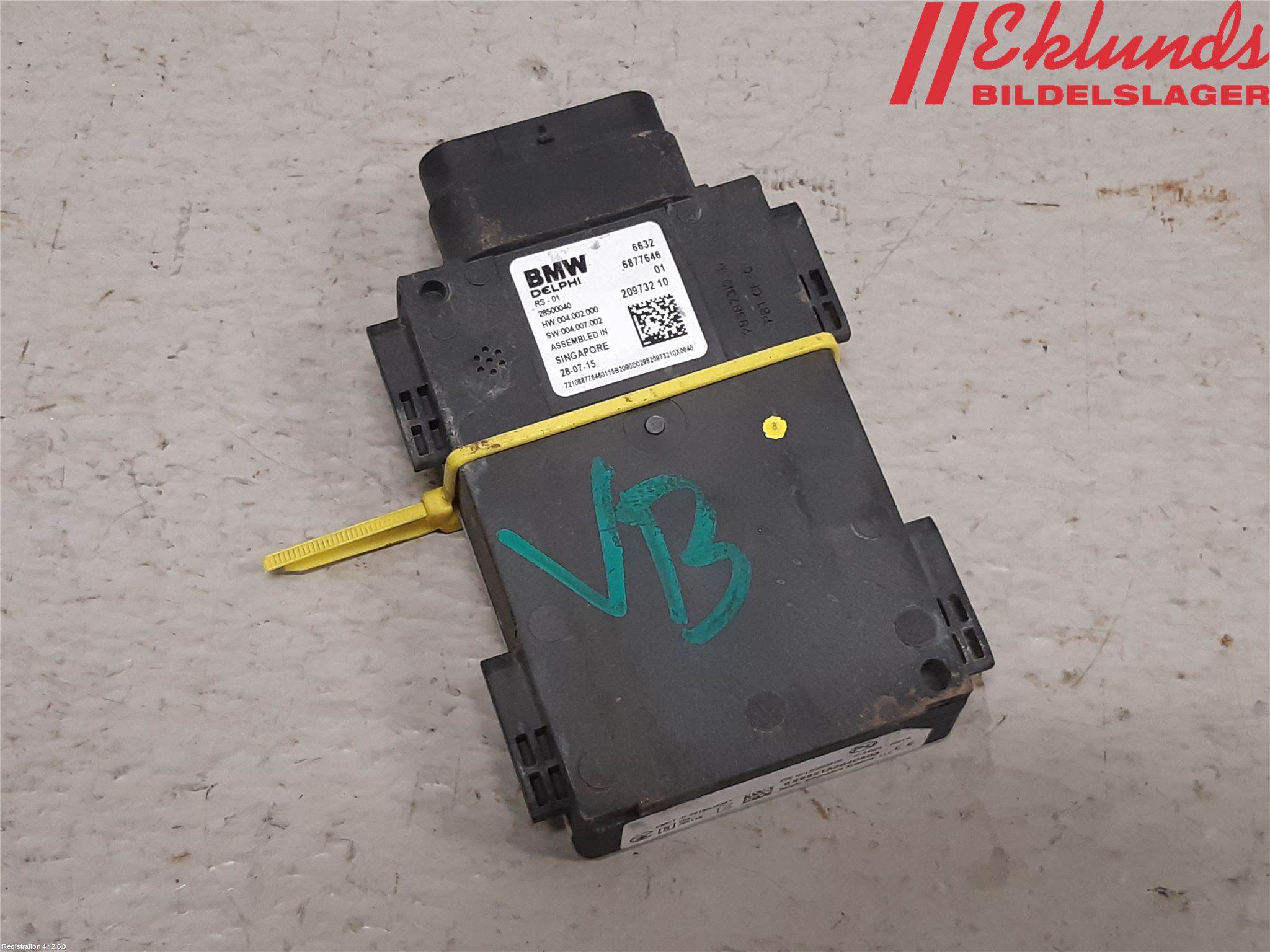 BMW 7 G11/G12 15-22 Sensor Aktivt Kollisionsskydd