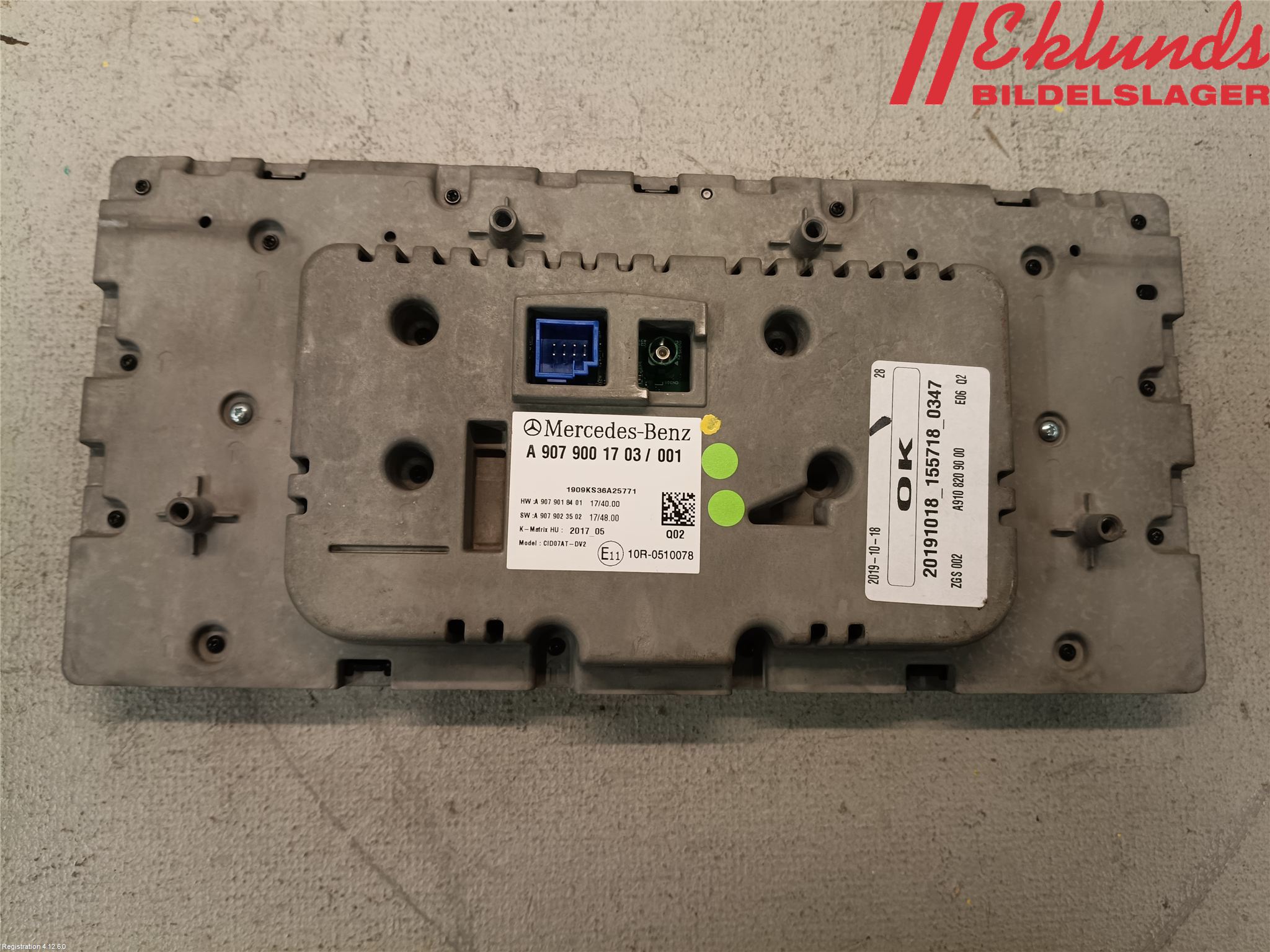 Mercedes-Benz MB SPRINTER (W907/W910) 19- Cd Radio - Multimediapanel