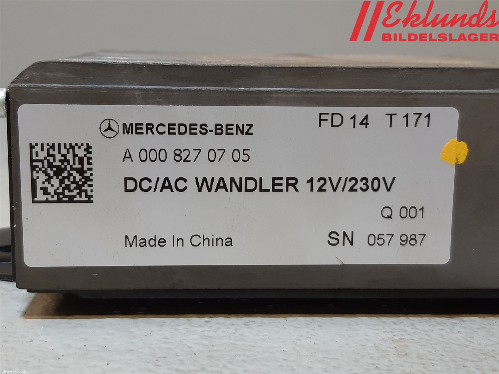 Mercedes-Benz MB C-KLASS (W205) 14-21 Relä Spänningsomvandlare