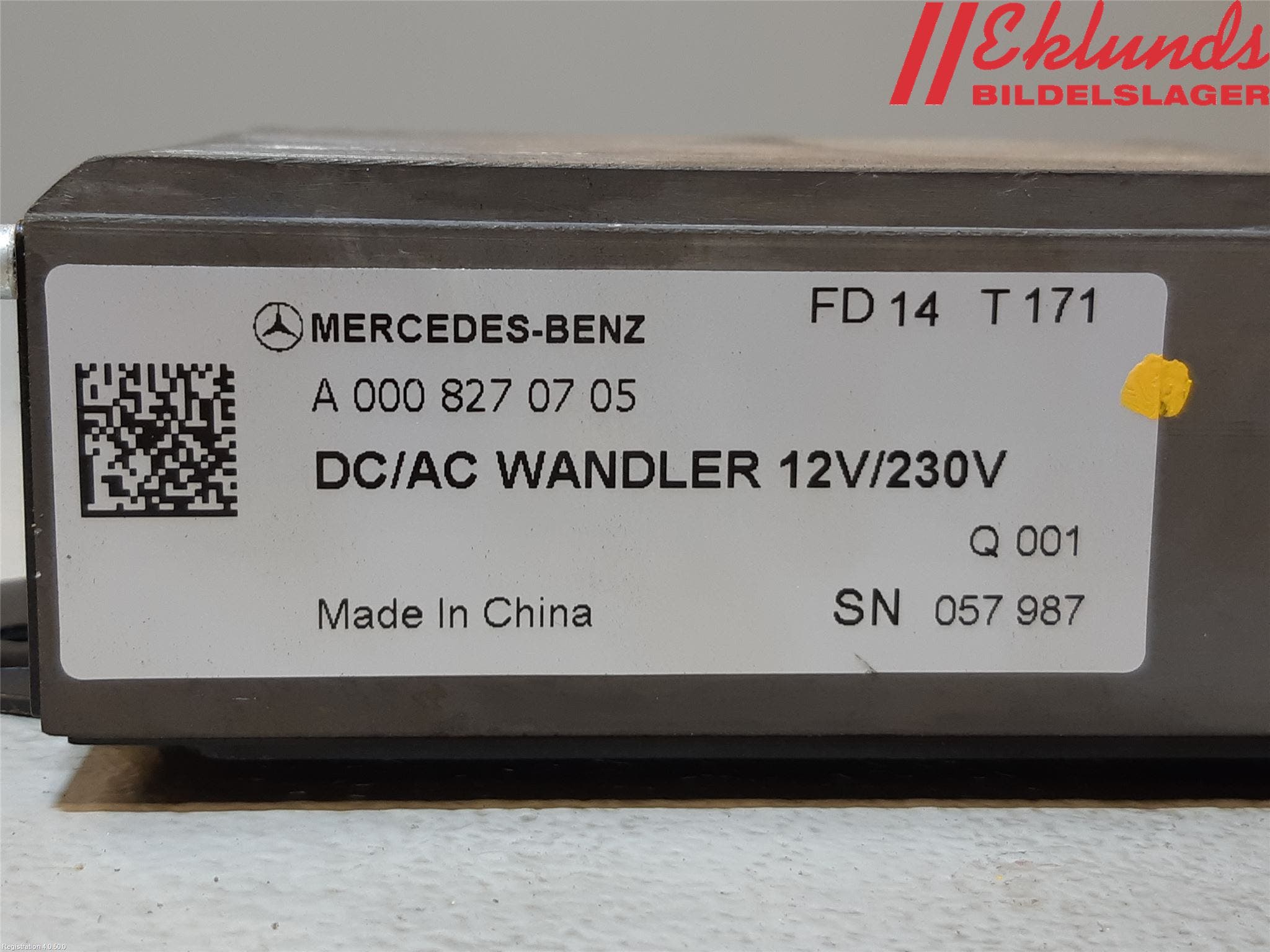 Mercedes-Benz MB C-KLASS (W205) 14-21 Relä Spänningsomvandlare