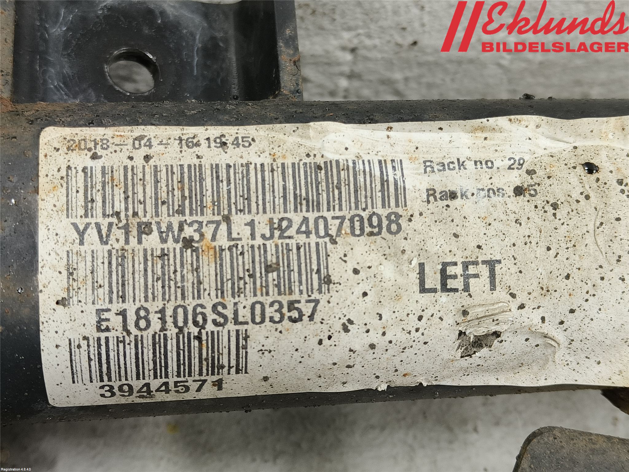 Mitsubishi ASX 10-22 Fjäderben Fram Vänster