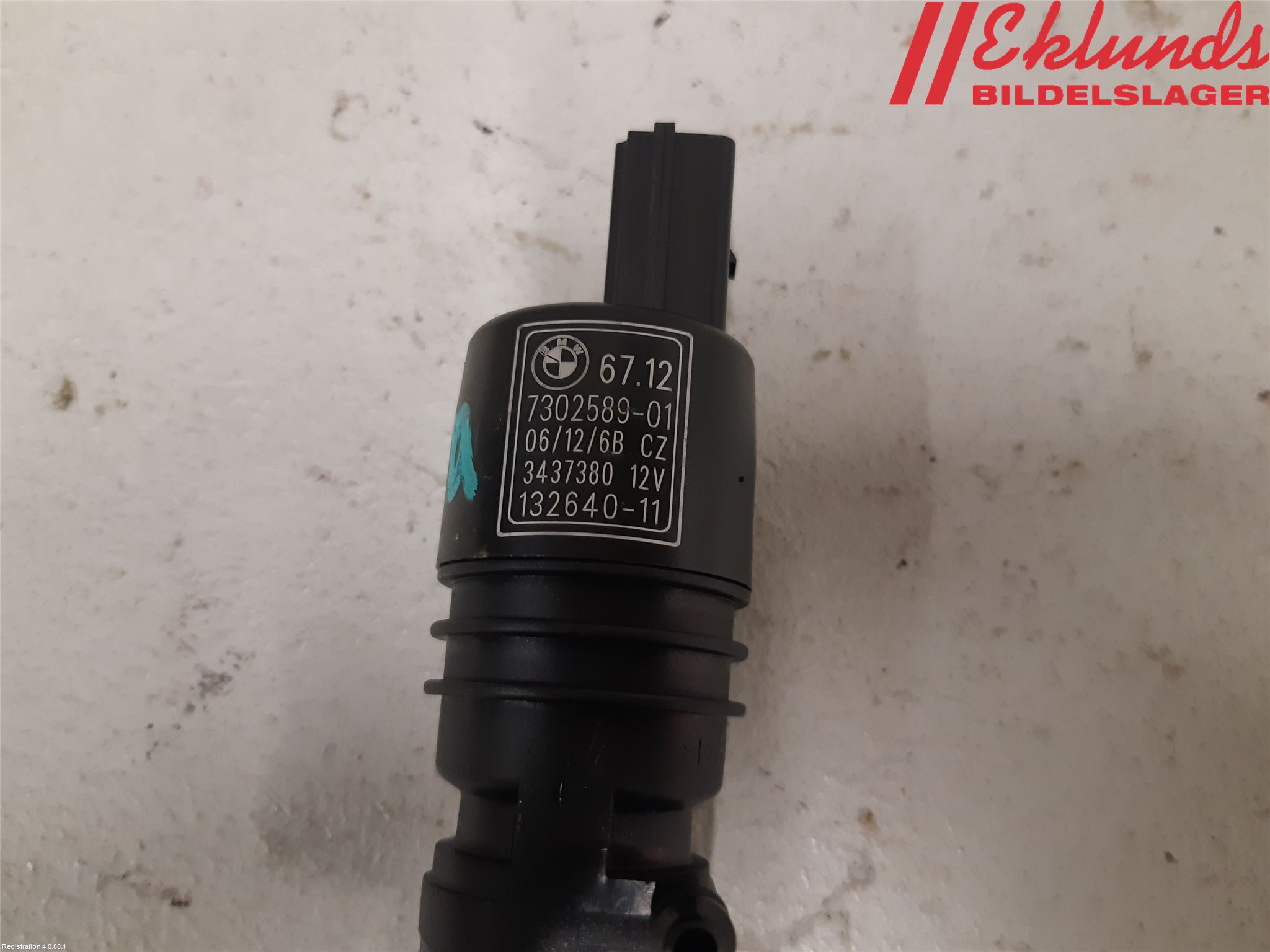 BMW 3 F30/F31/F80 12-19 Spolarpump Vindruta
