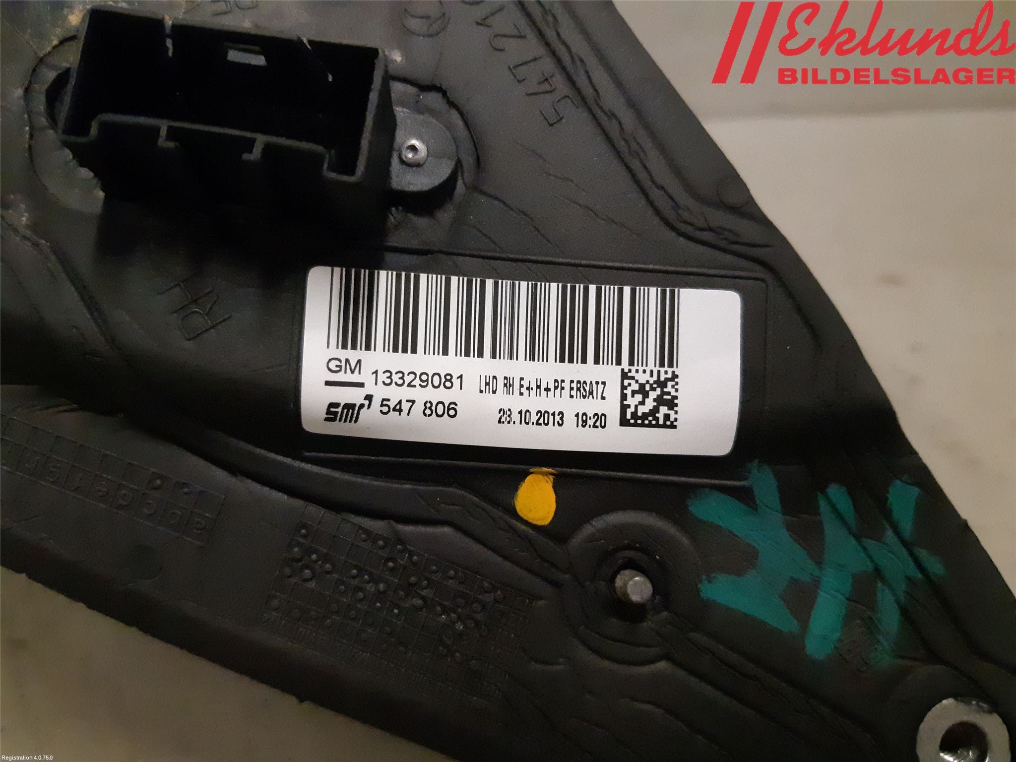 Opel INSIGNIA 09-16 Spegel Yttre El Hö