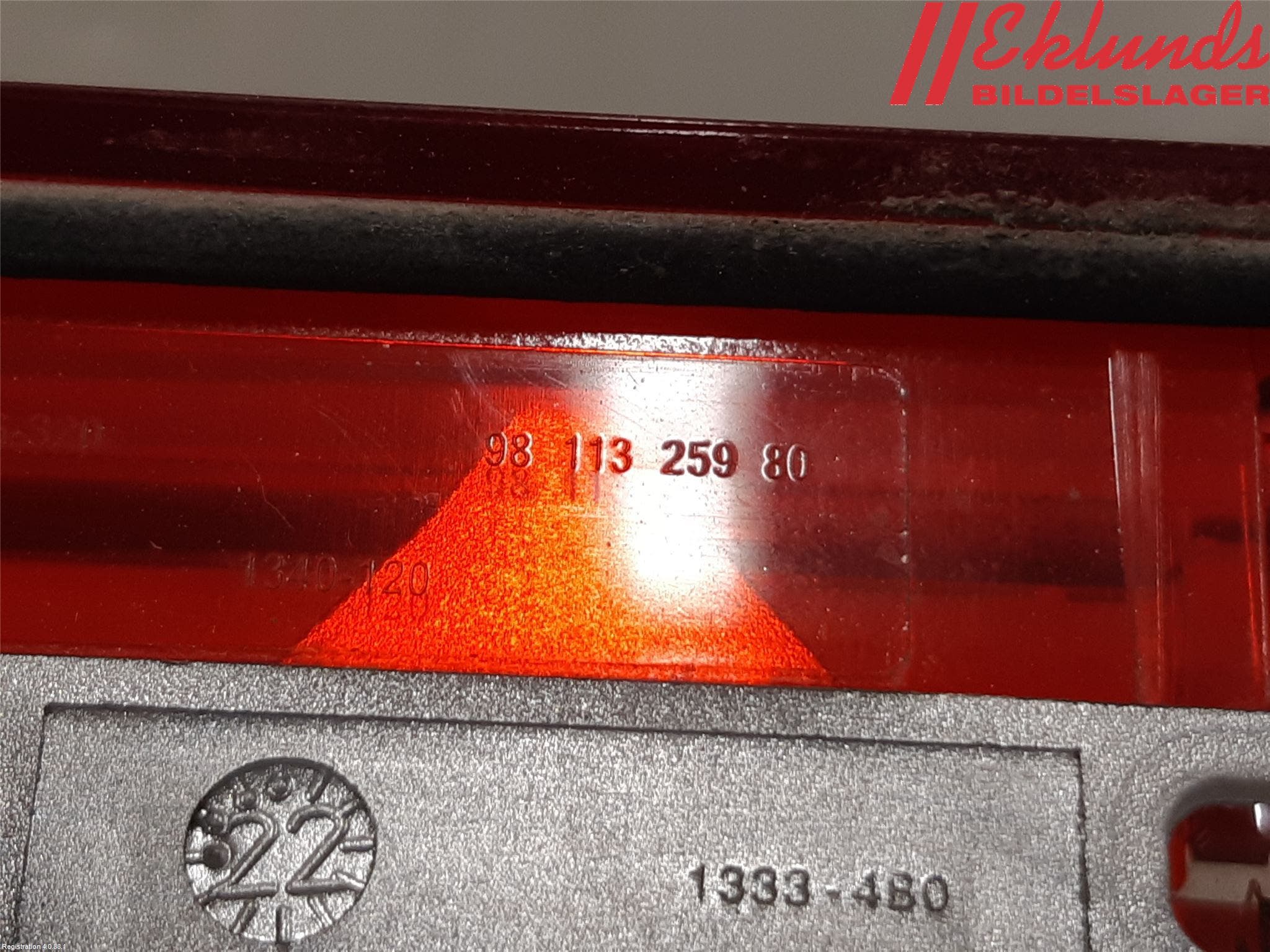 Peugeot EXPERT/E-EXPERT 17- Bromsljus Bakruta