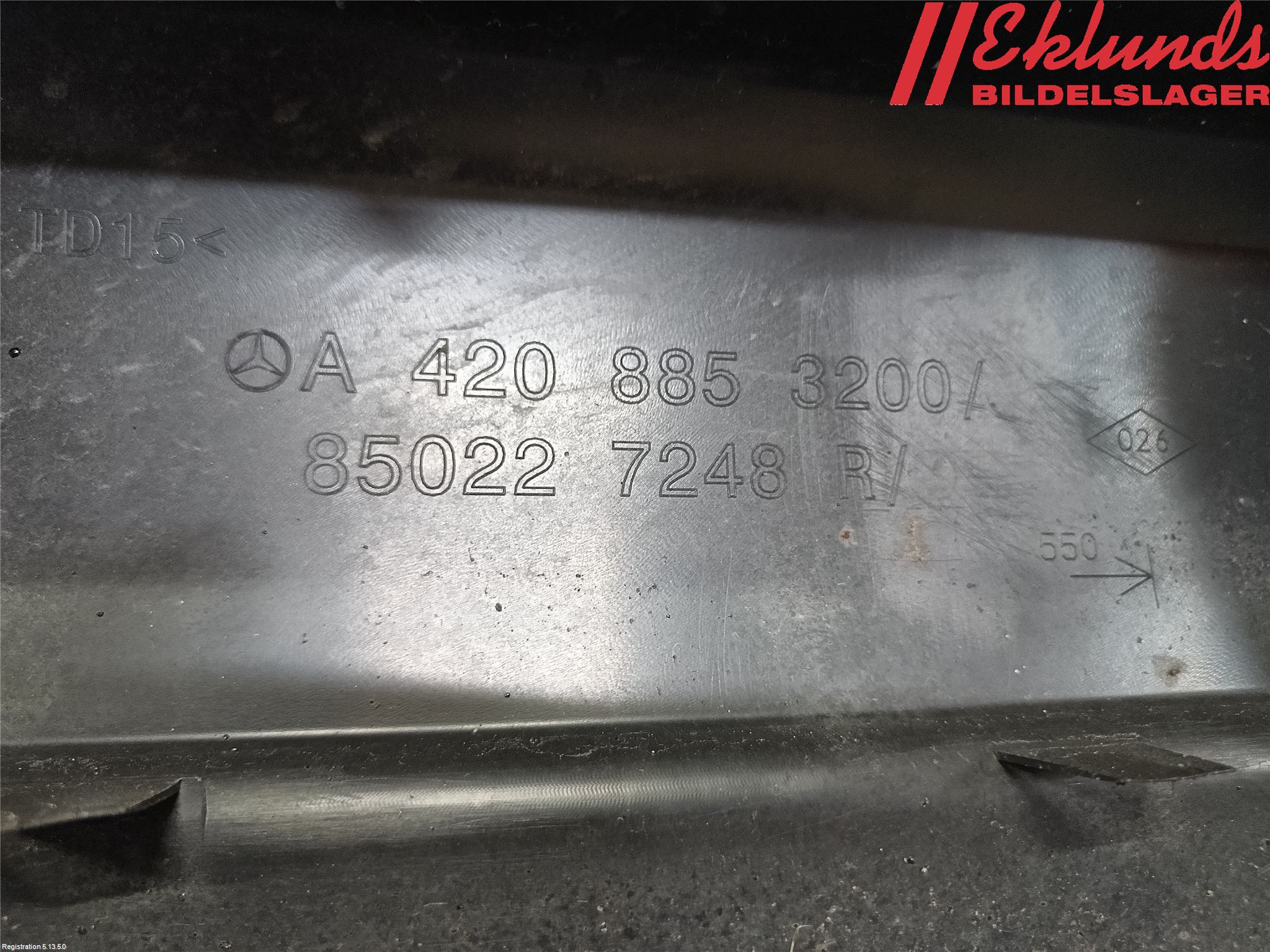 Mercedes-Benz MB CITAN/EQT (W420) 22- Stötfångarbeklädnad Bak