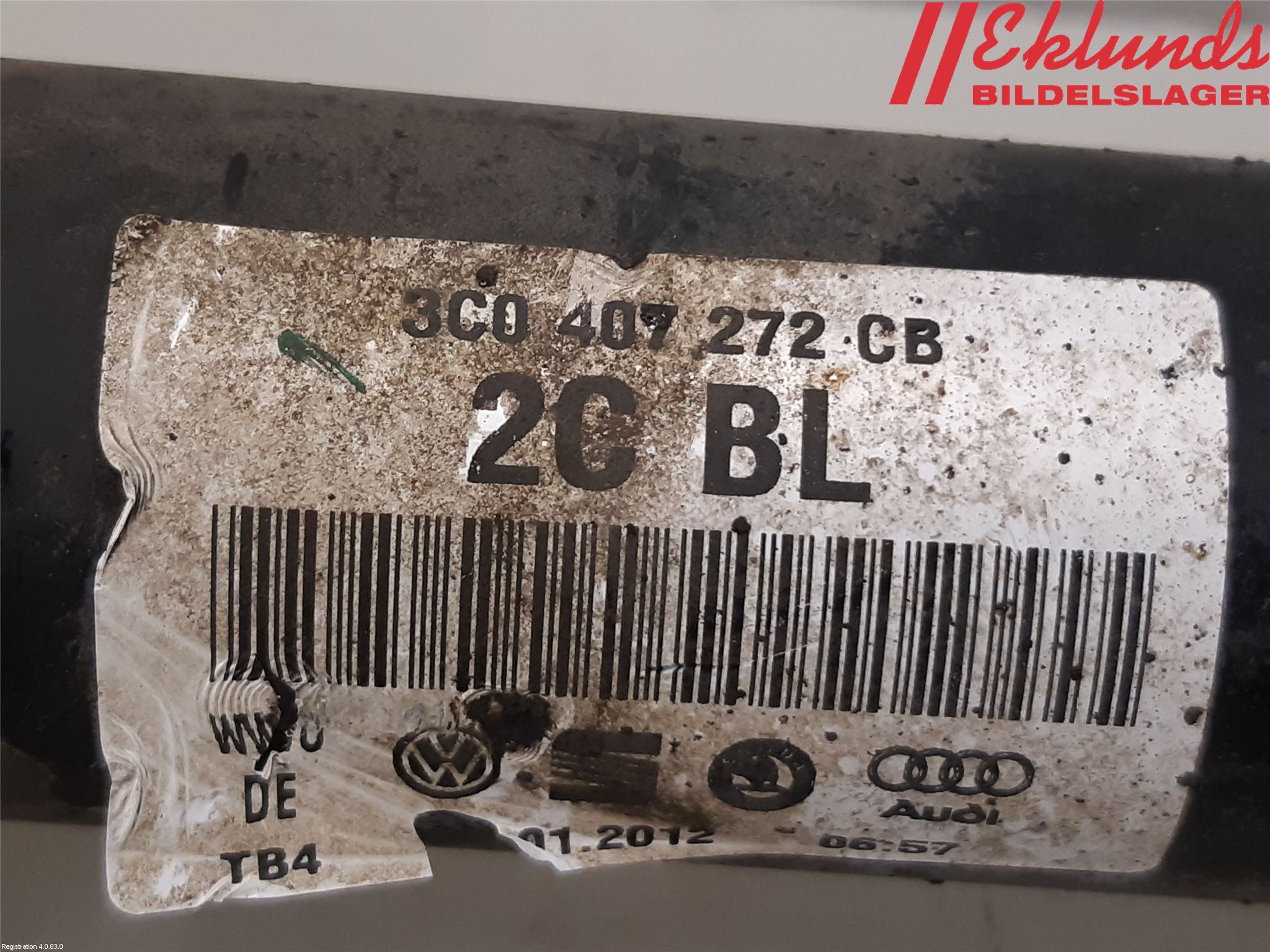 Volkswagen VW PASSAT CC 08-16 Drivaxel Fram Höger