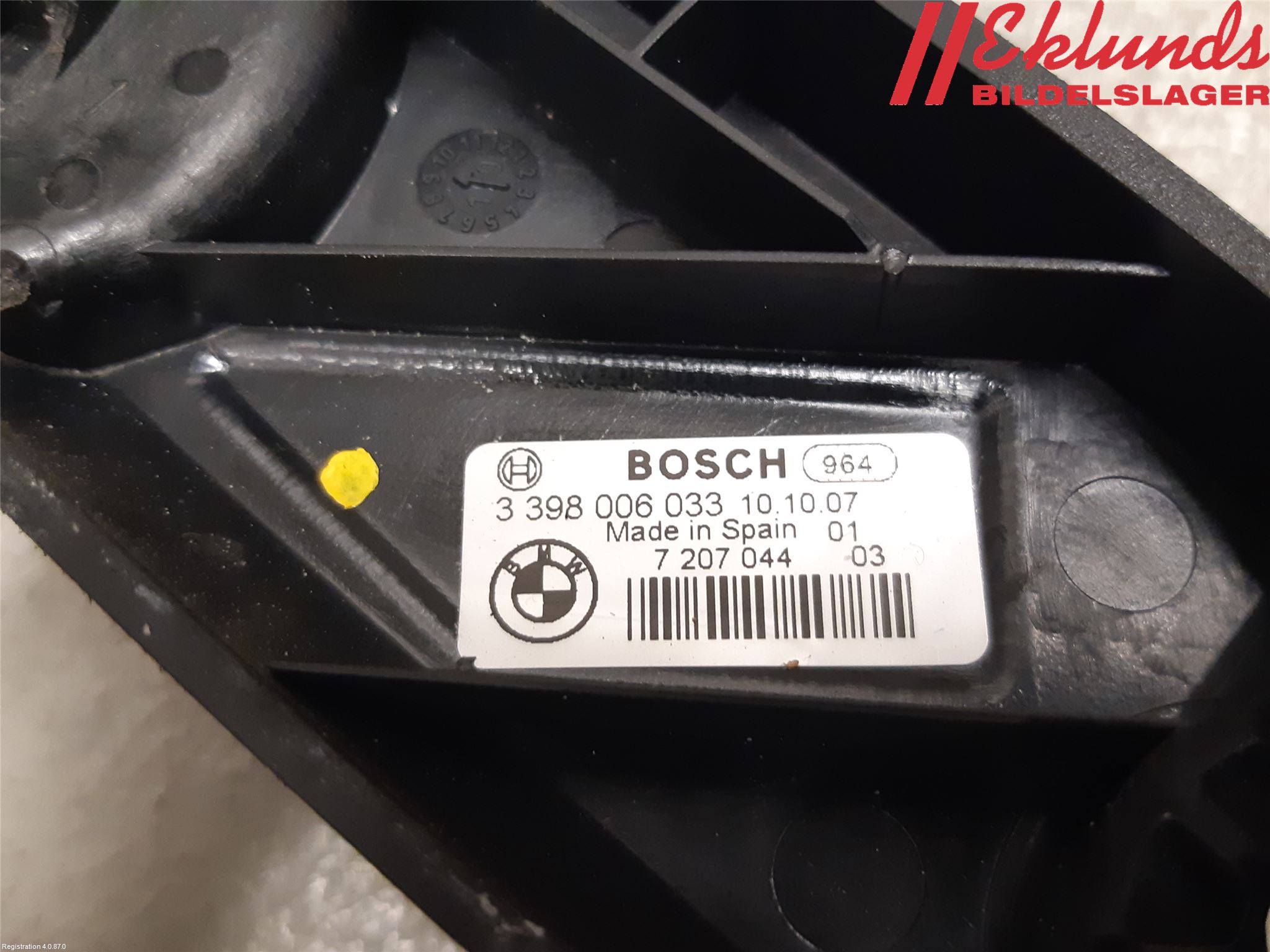 BMW 5 F10/F11/F18 09-17 Torkarmekanism Bakruta