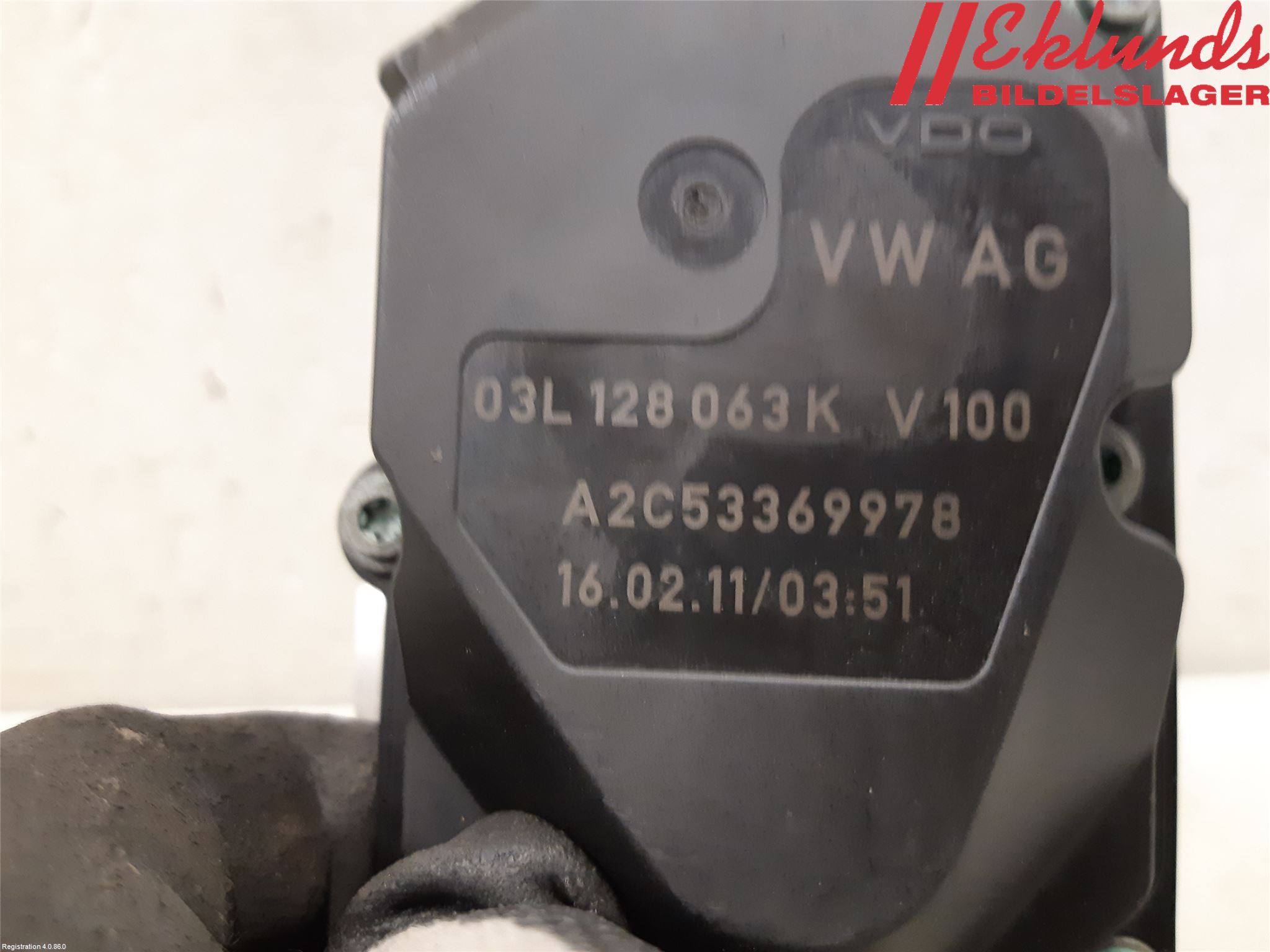 Volkswagen VW CADDY 11-15 Injspjällhus