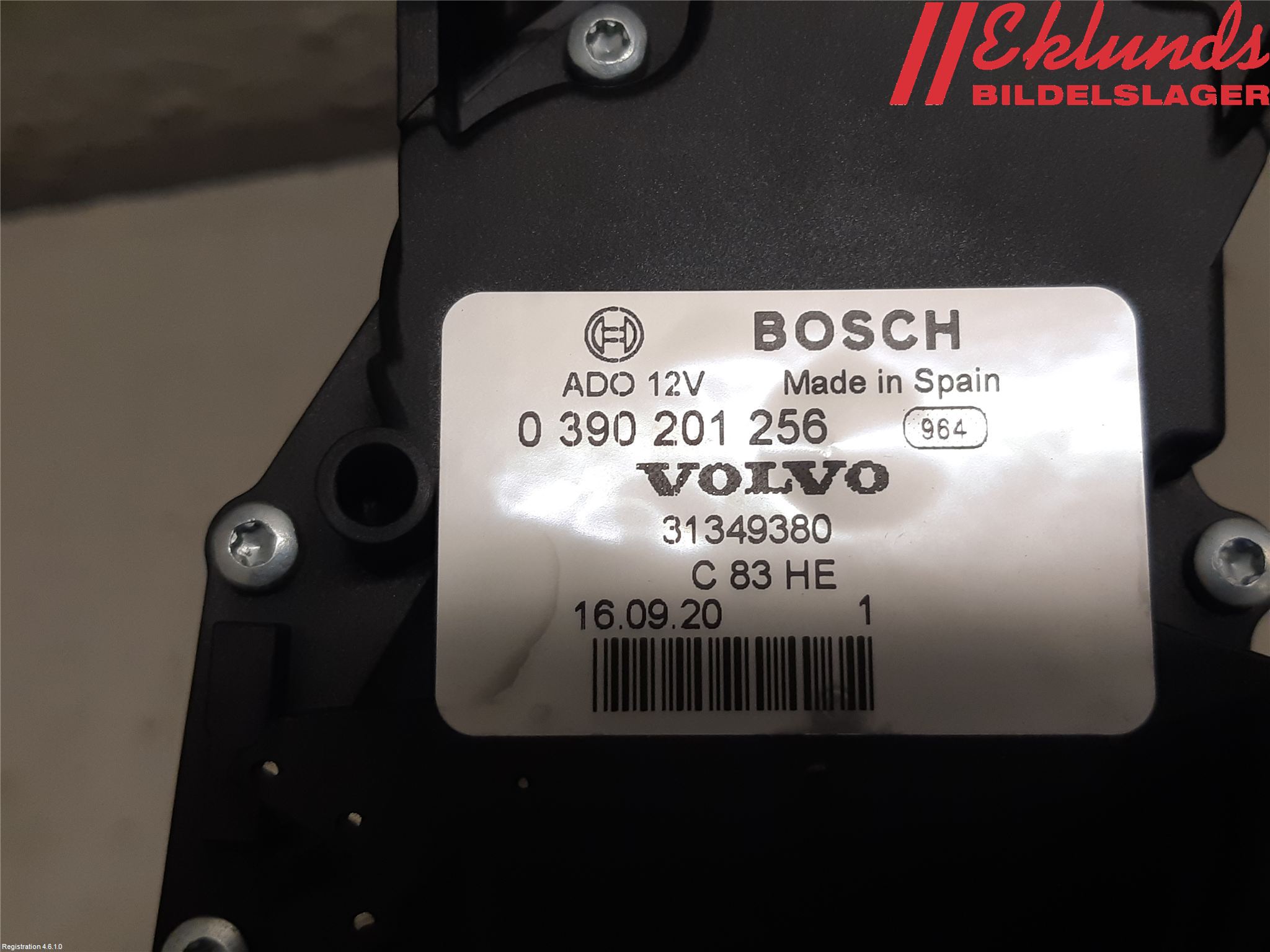 Volvo XC90/RECHARGE 16- Torkarmotor Baklucka