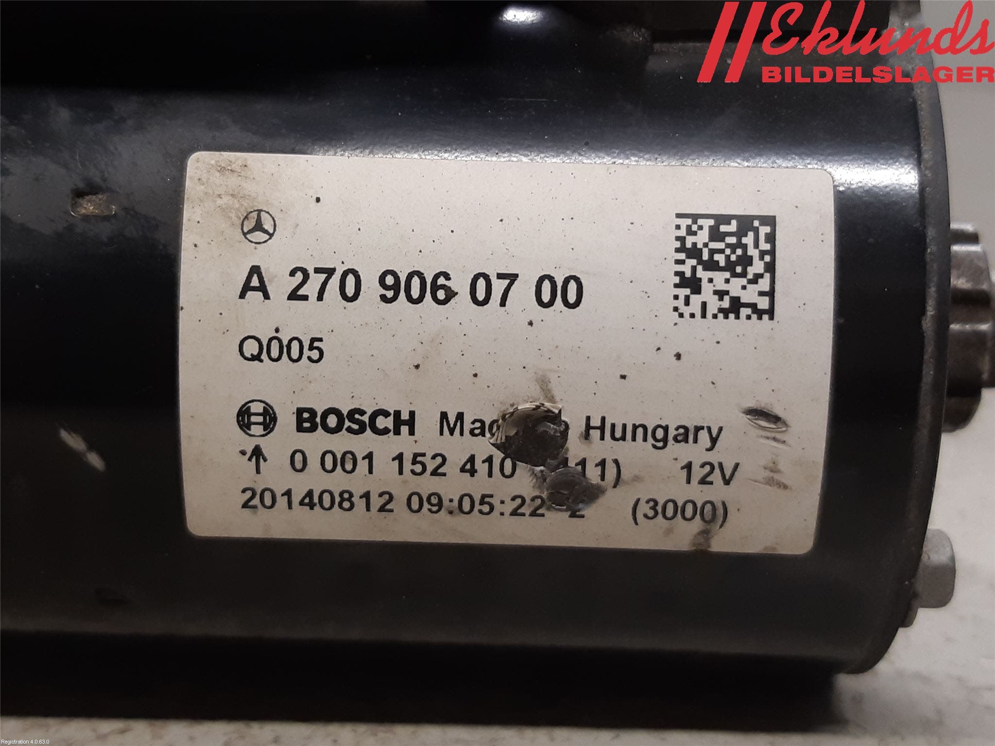 Mercedes-Benz MB B-KLASS (W246/W242) 12-19 Startmotor