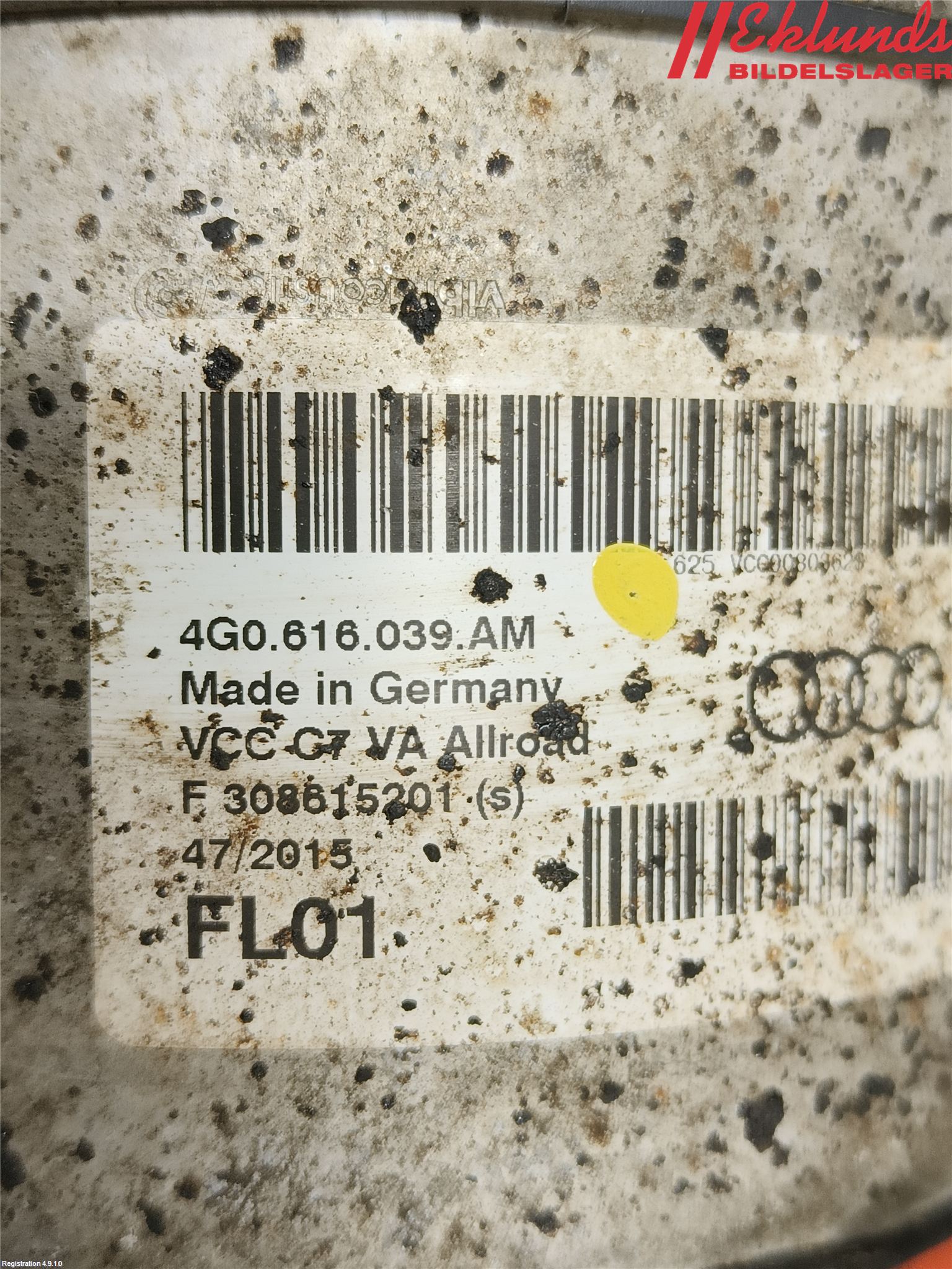 Audi A6 ALLROAD 12-18 Fjäderben Fram Vänster