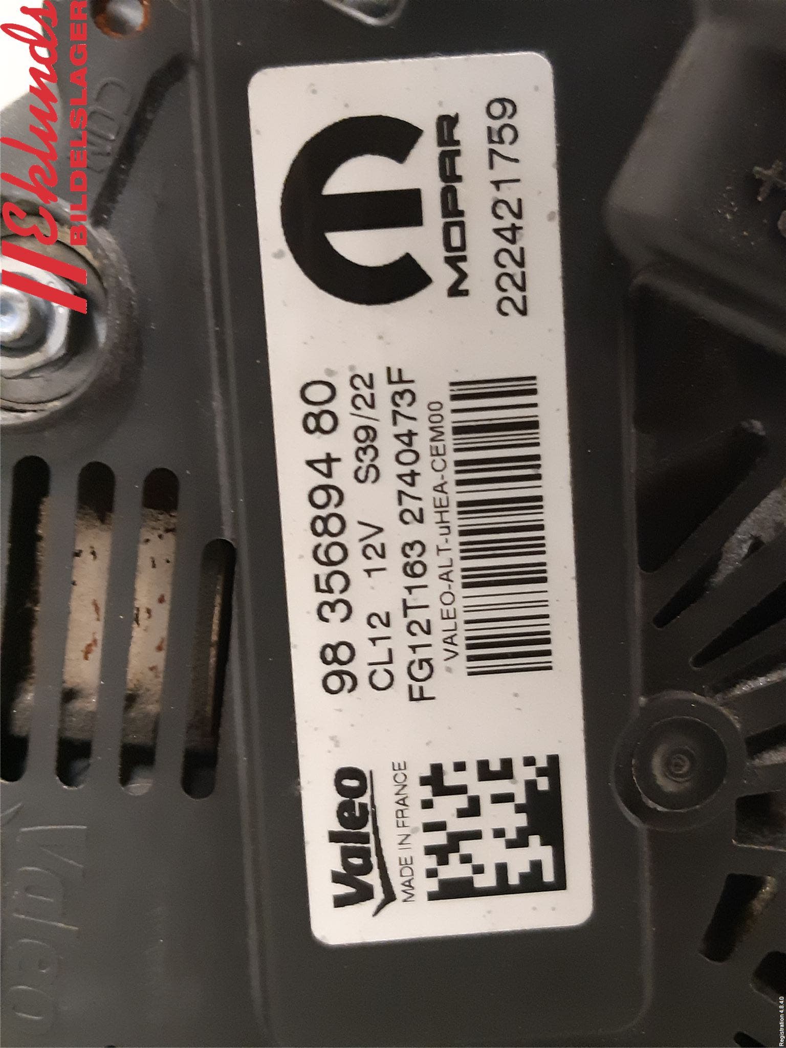Opel MOKKA 21- Generator