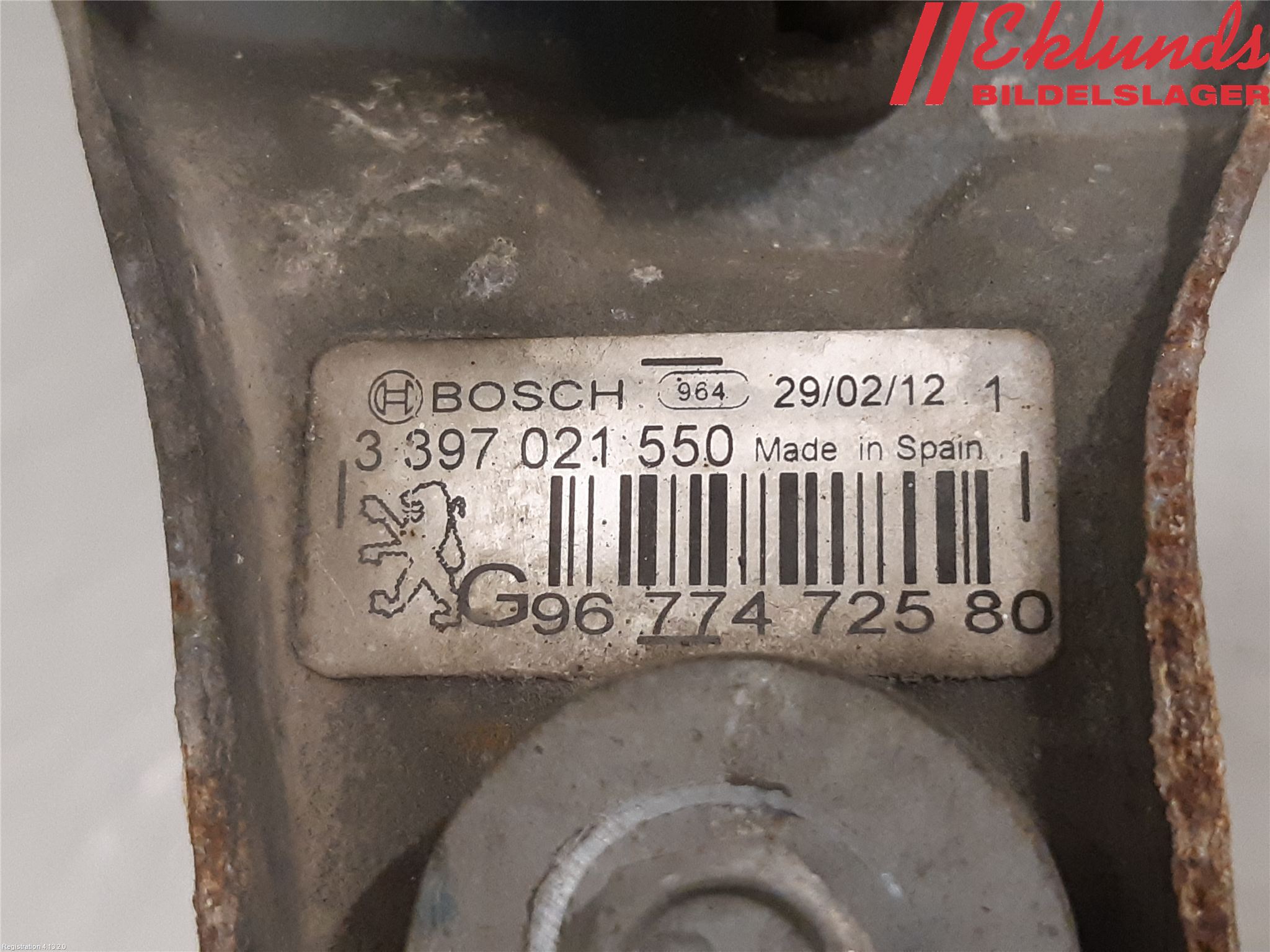 Peugeot 508 11-18 Torkarmotor Vindruta