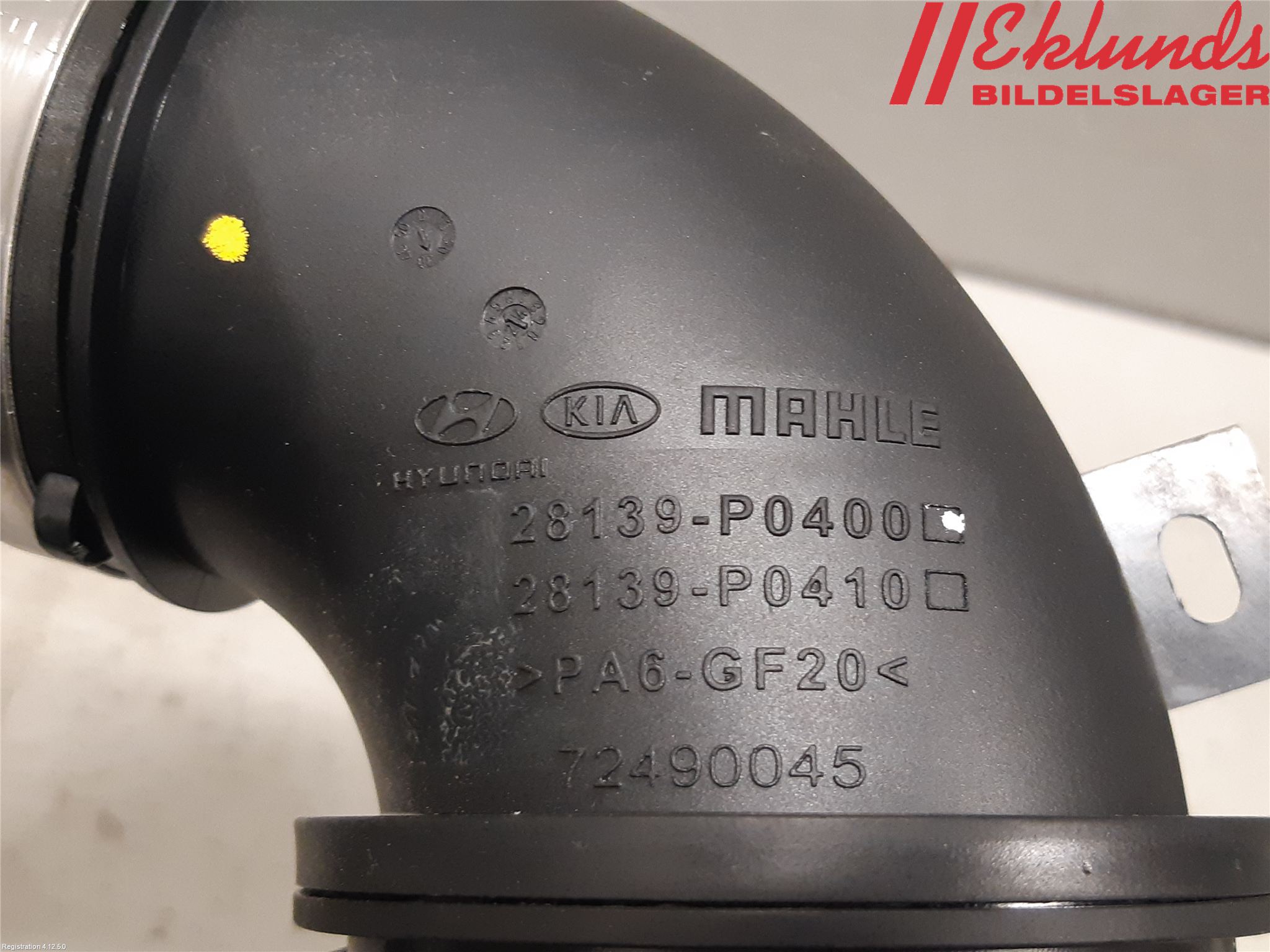 Hyundai TUCSON 05- Laddluft-Intercoolerrör