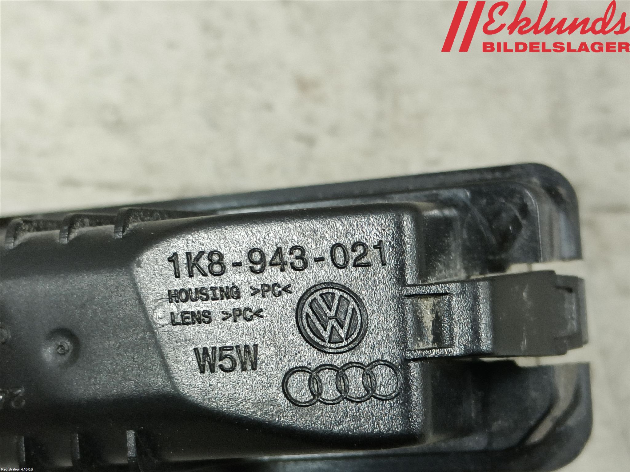 Volkswagen VW GOLF / E-GOLF VII 13-20 Skylt Belysning
