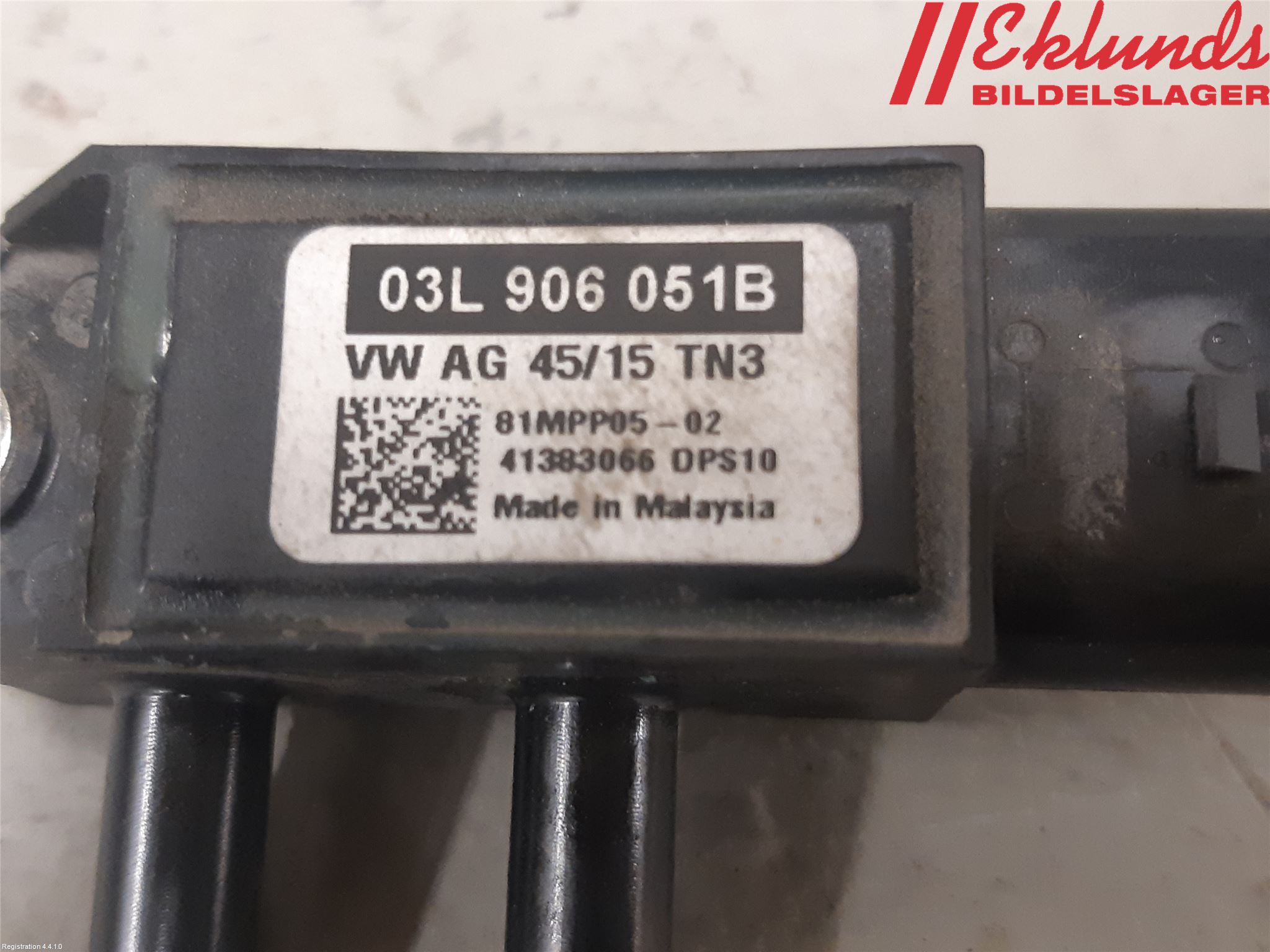 Audi A4/S4 B9 16-19 Givare Temp-Tryck Avgas