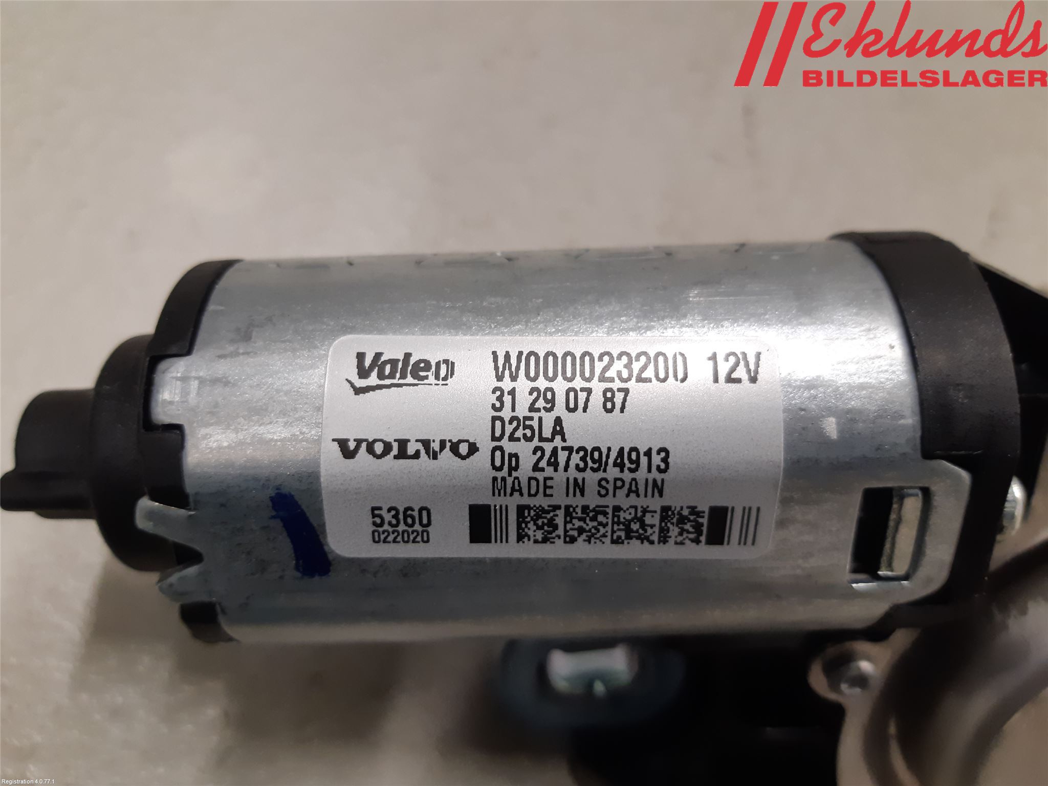 Volvo V70 08-13 Torkarmotor Baklucka