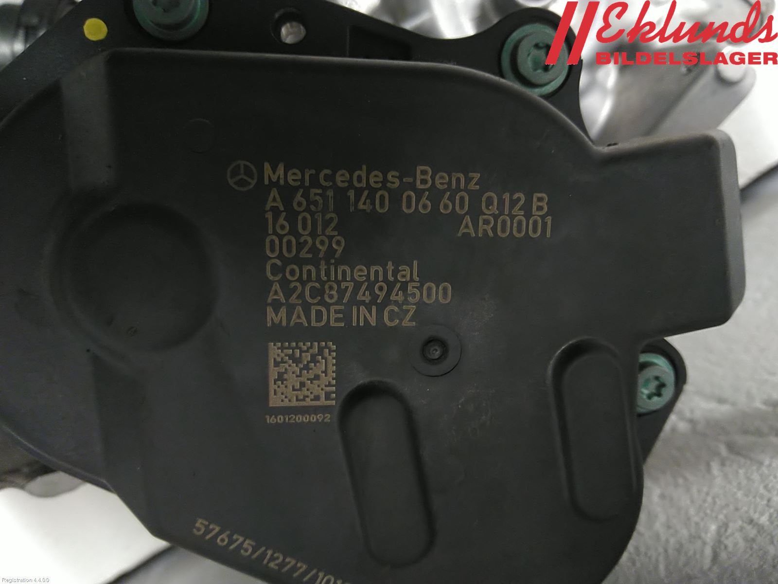 Mercedes-Benz MB E-KLASS (W212) 09-16 Egr Ventil