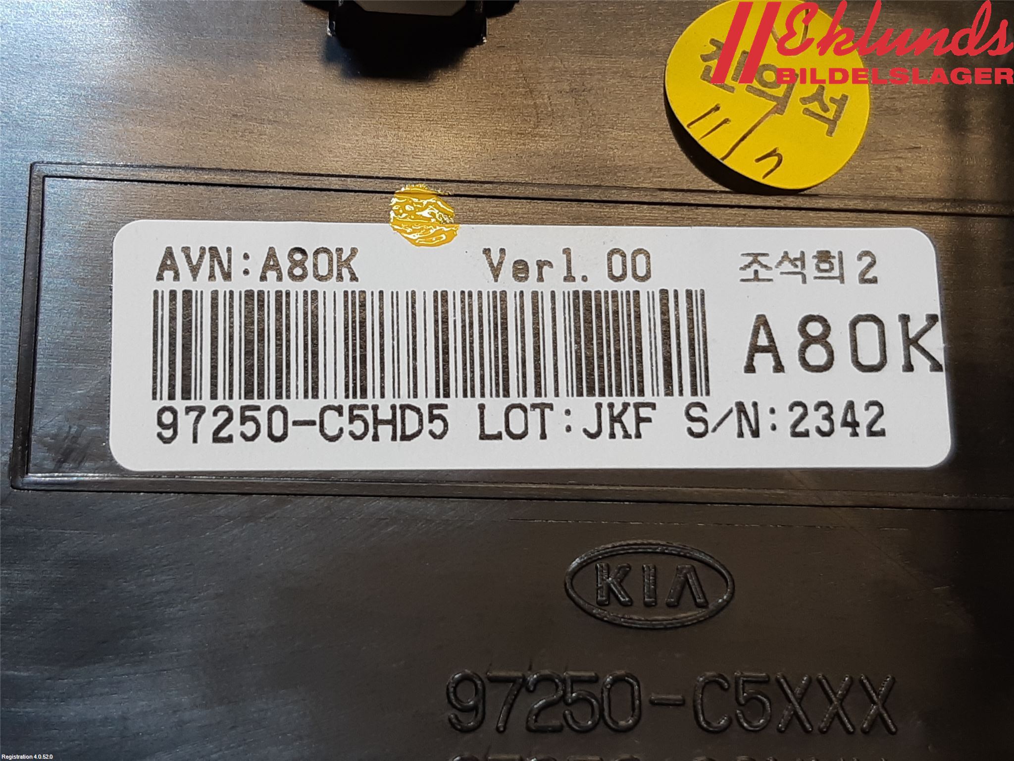 Kia SORENTO 15-20 Ac Styrenhet Ac Manöveren