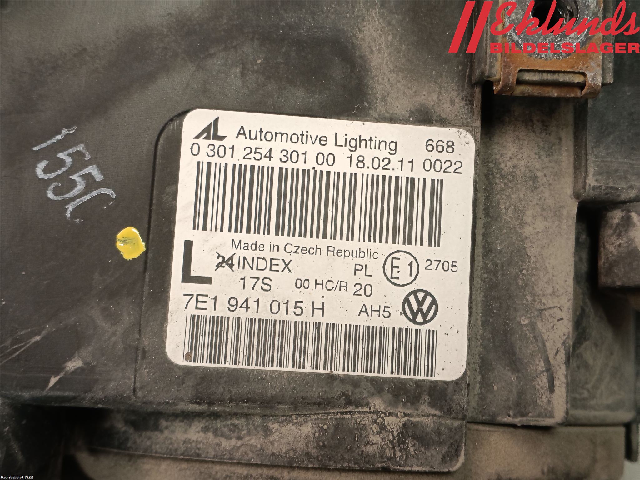 Volkswagen VW TRANSP/CARAVELLE (T5) 04-15 Strålkastare Vänster