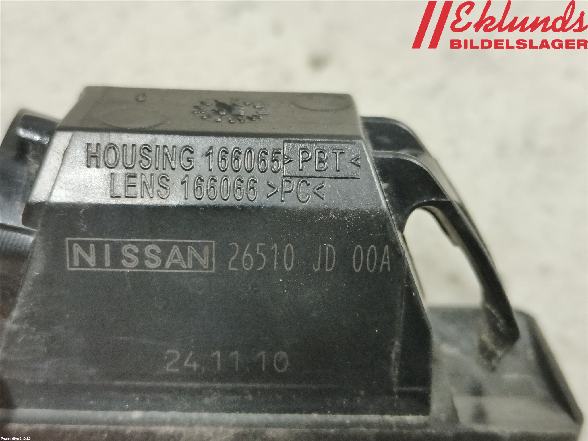 Nissan QASHQAI 10-14 Skylt Belysning
