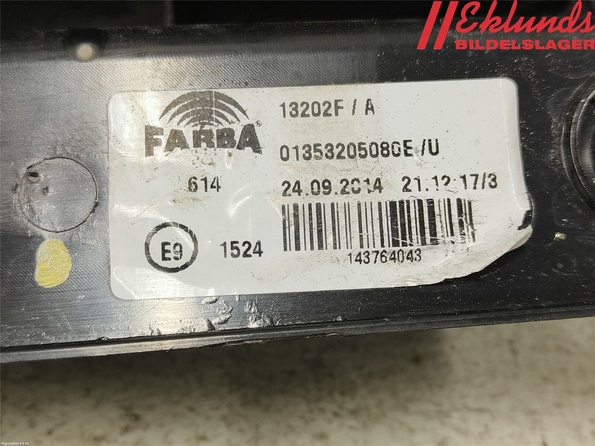 Citroen NEMO Bakljus Höger