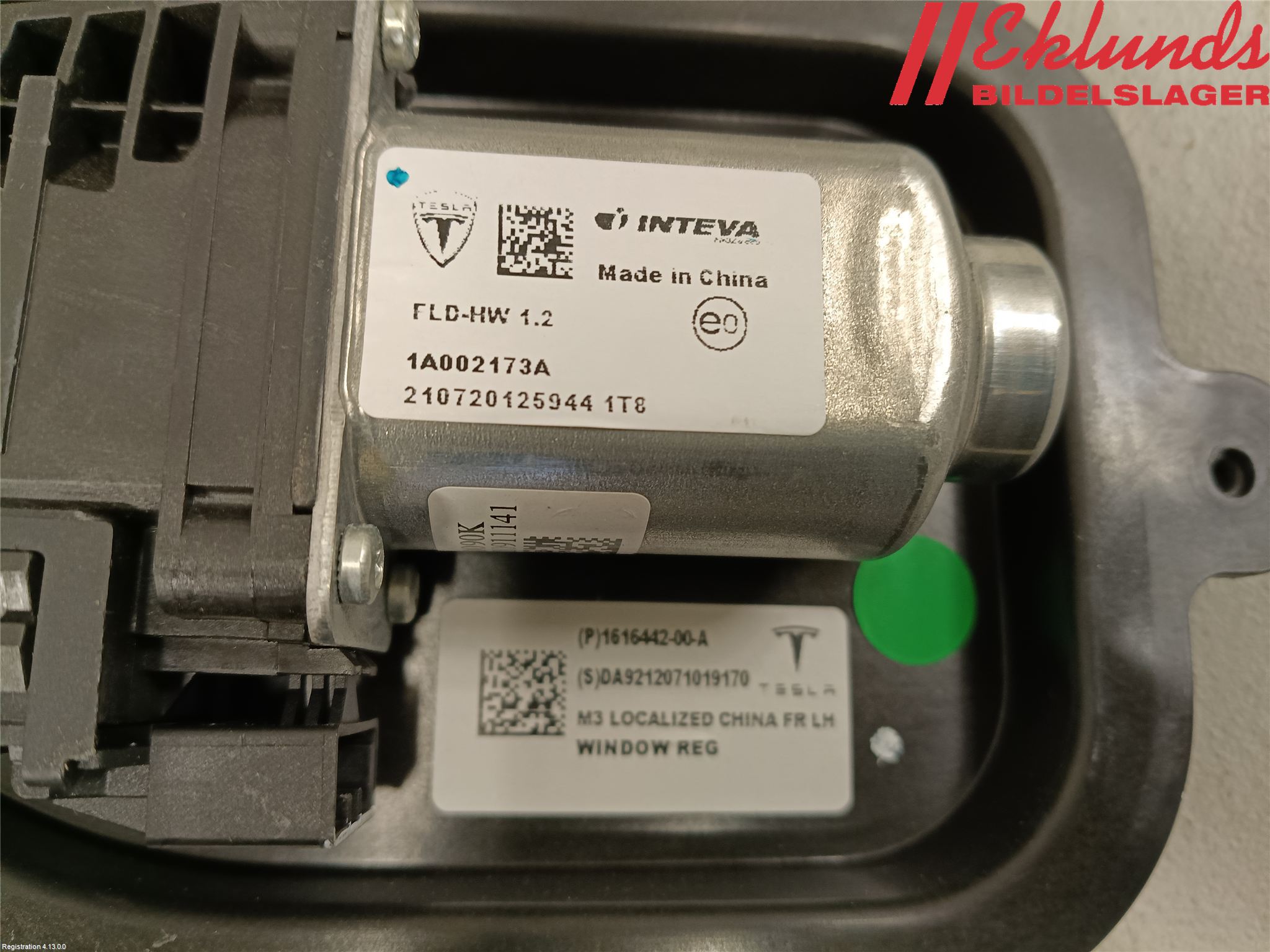 Tesla MODEL 3 17- Fönsterhiss El Kompl