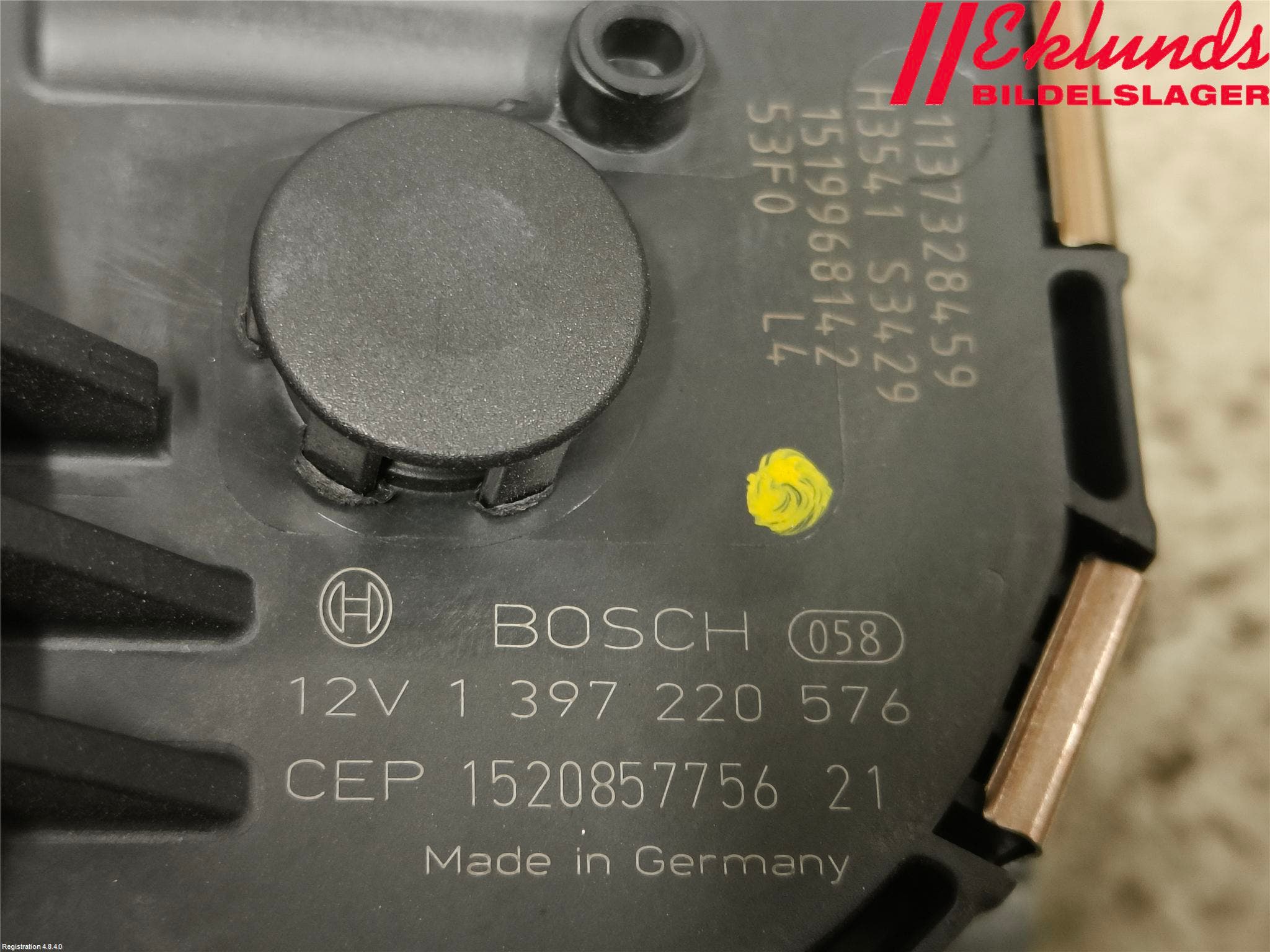 Peugeot 3008 09-16 Torkarmotor Vindruta