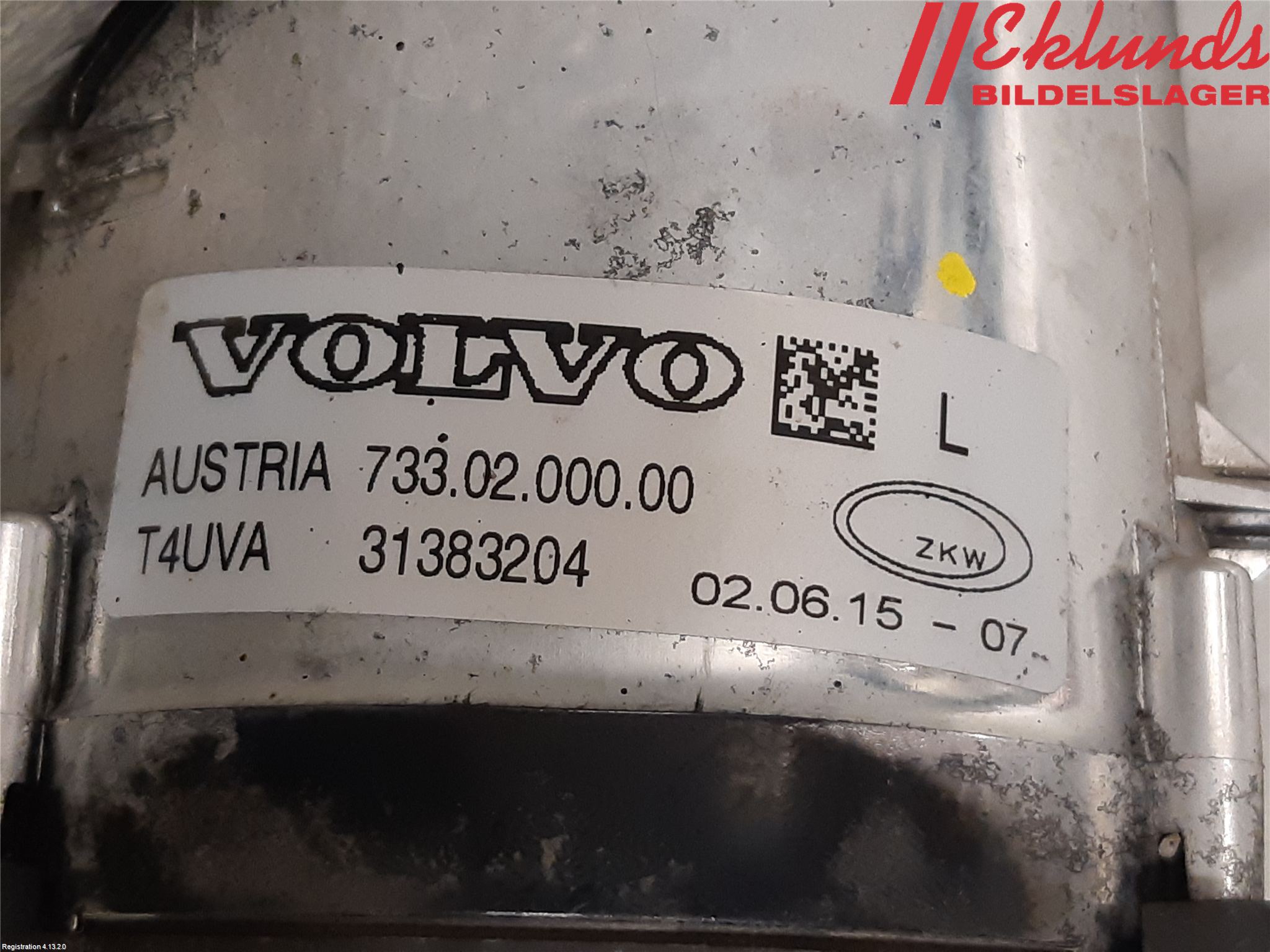 Volvo XC70 14-16 Dimljus-Varselljus Fram