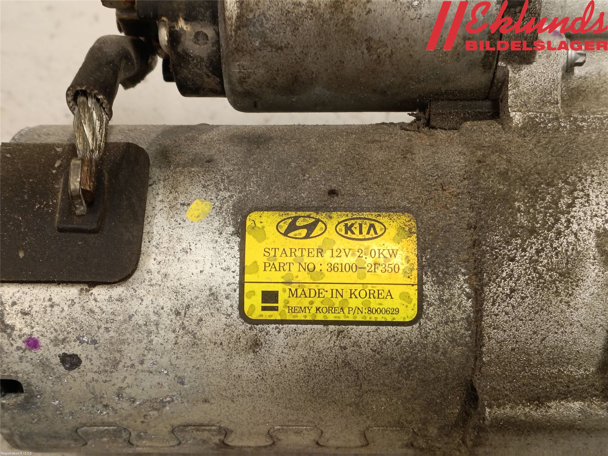 Kia SORENTO 15-20 Startmotor Diesel