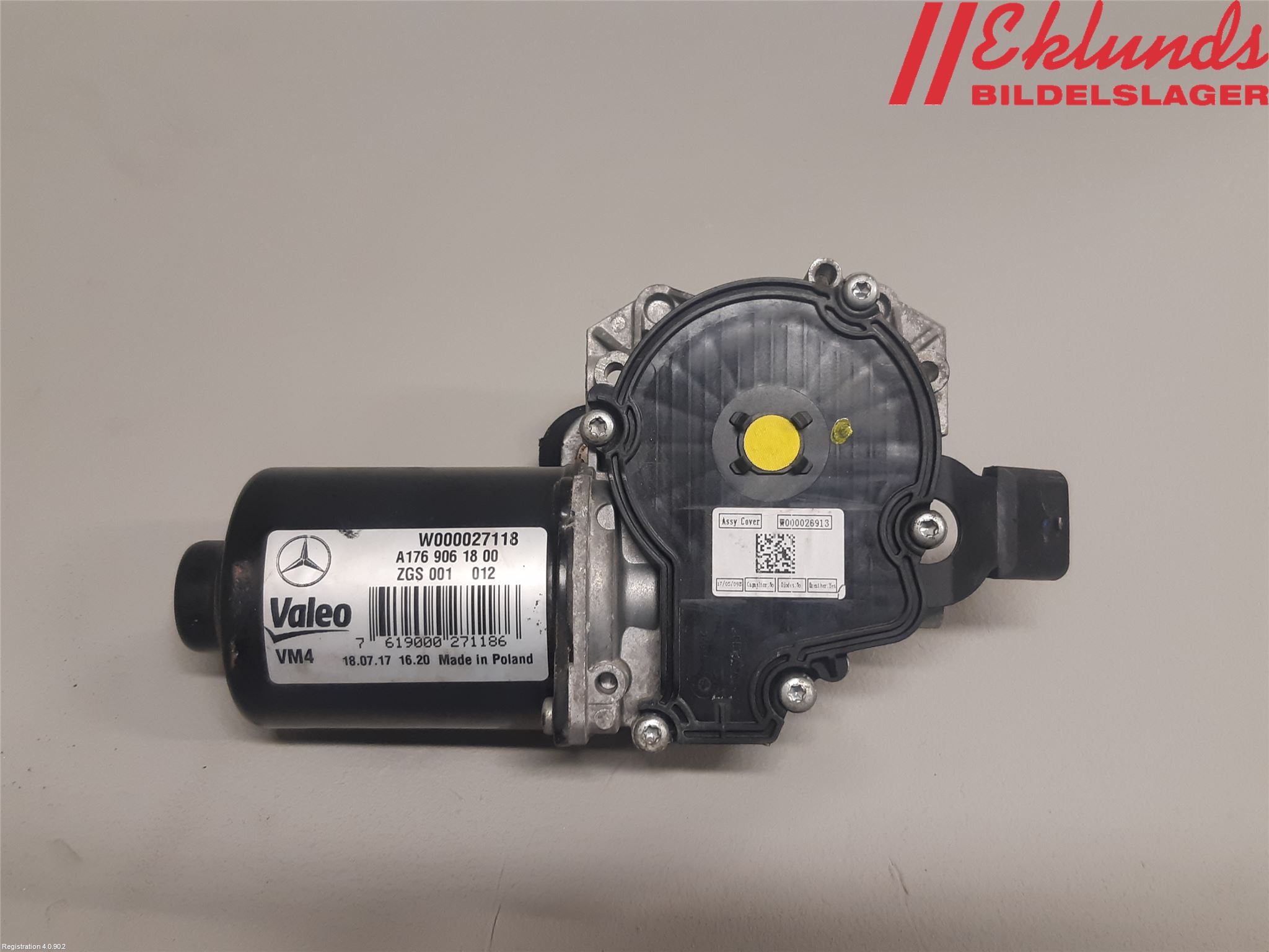 Mercedes-Benz MB CLA-KLASS (C117/X117) 13-19 Torkarmotor Vindruta