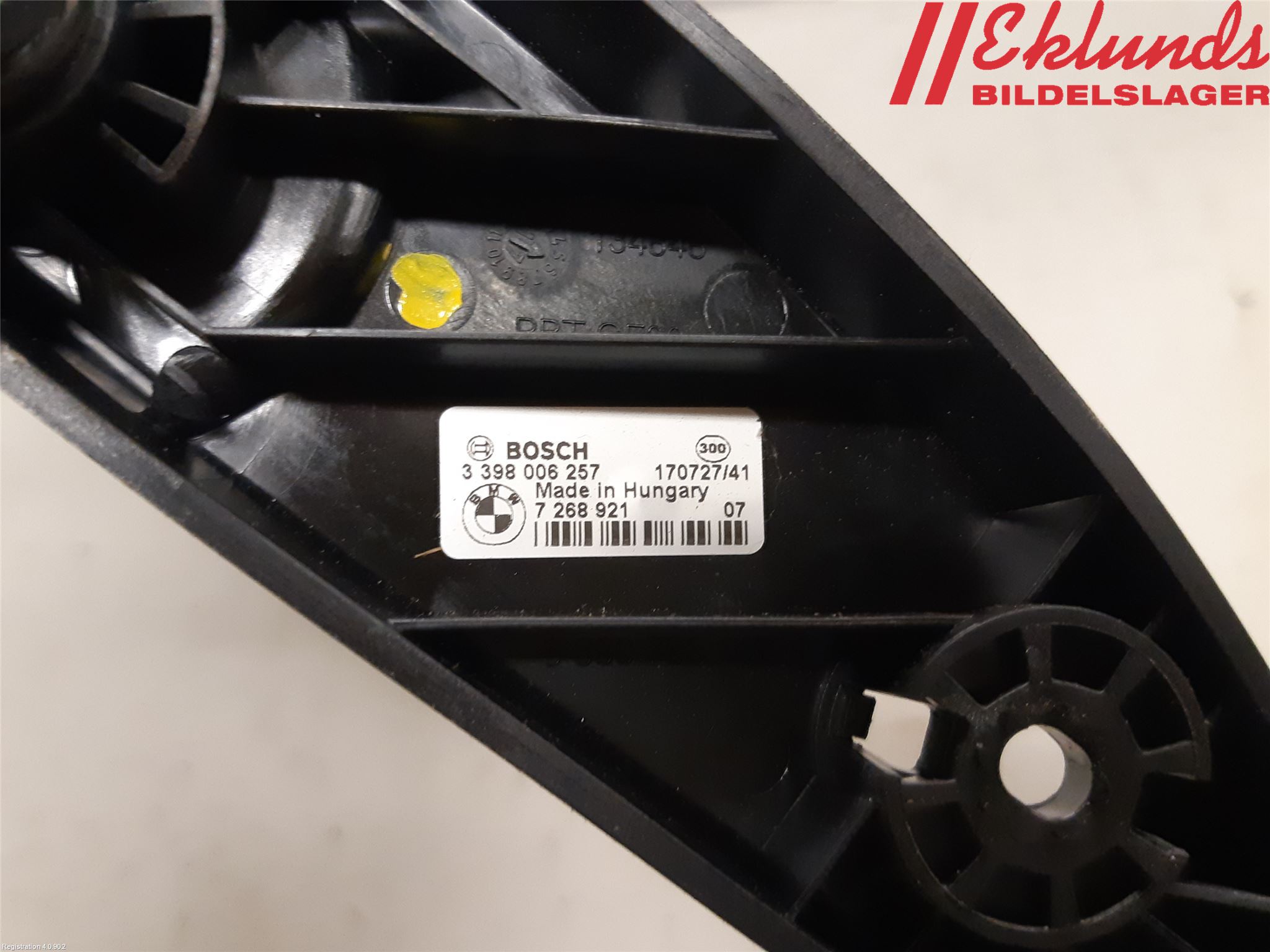 BMW 3 F30/F31/F80 12-19 Torkarmekanism Bakruta