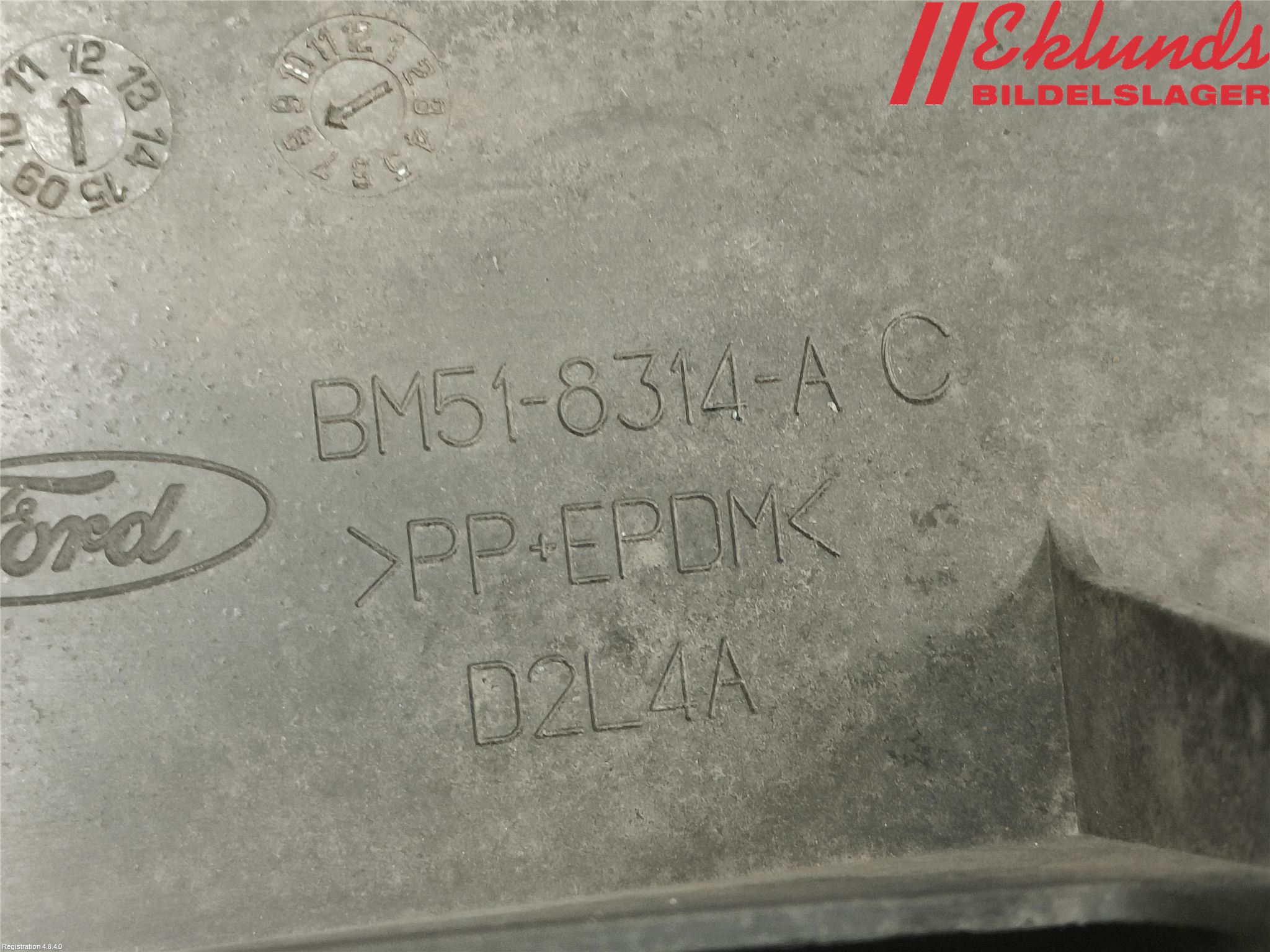 Ford FOCUS 11-14 Deflektor Plåt-Plast Kylning